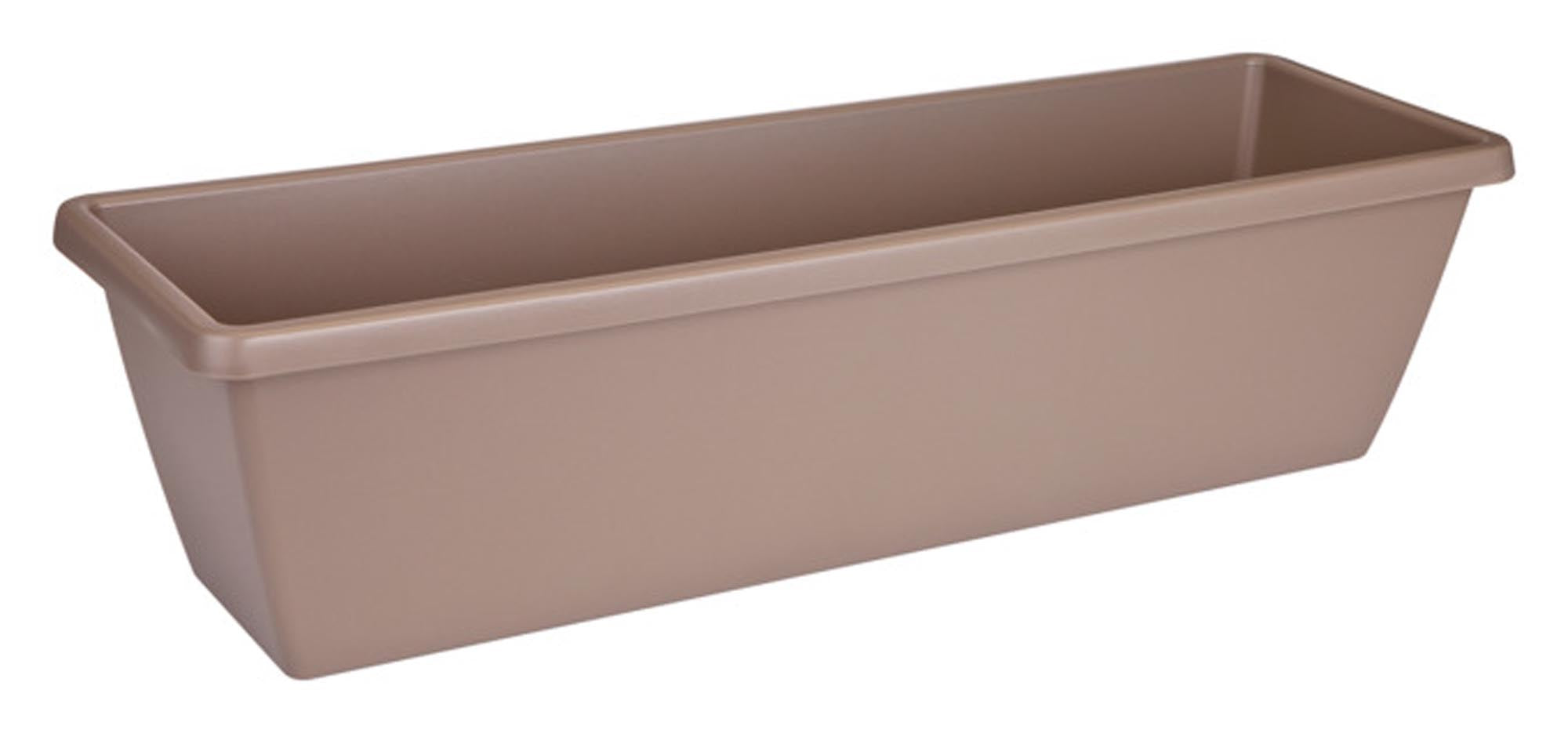 Entdecken Sie den ELHO Balkonkasten Barcelona XL in taupe (60x25x21 cm) – umweltfreundlich, robust und ideal für Ihre Pflanzen auf Balkon und Terrasse.