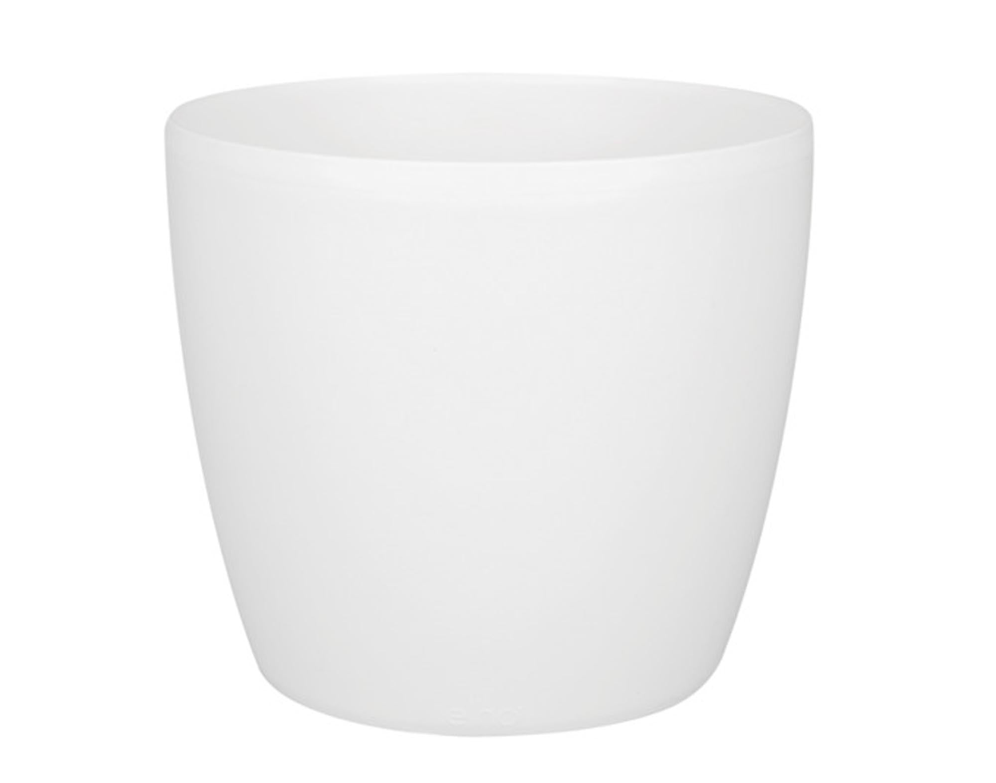 Entdecken Sie das elegante ELHO Pflanzengefäß Brussels in Weiß (ø 14x13cm) – umweltfreundlich, modern und ideal für gesunde Pflanzen.