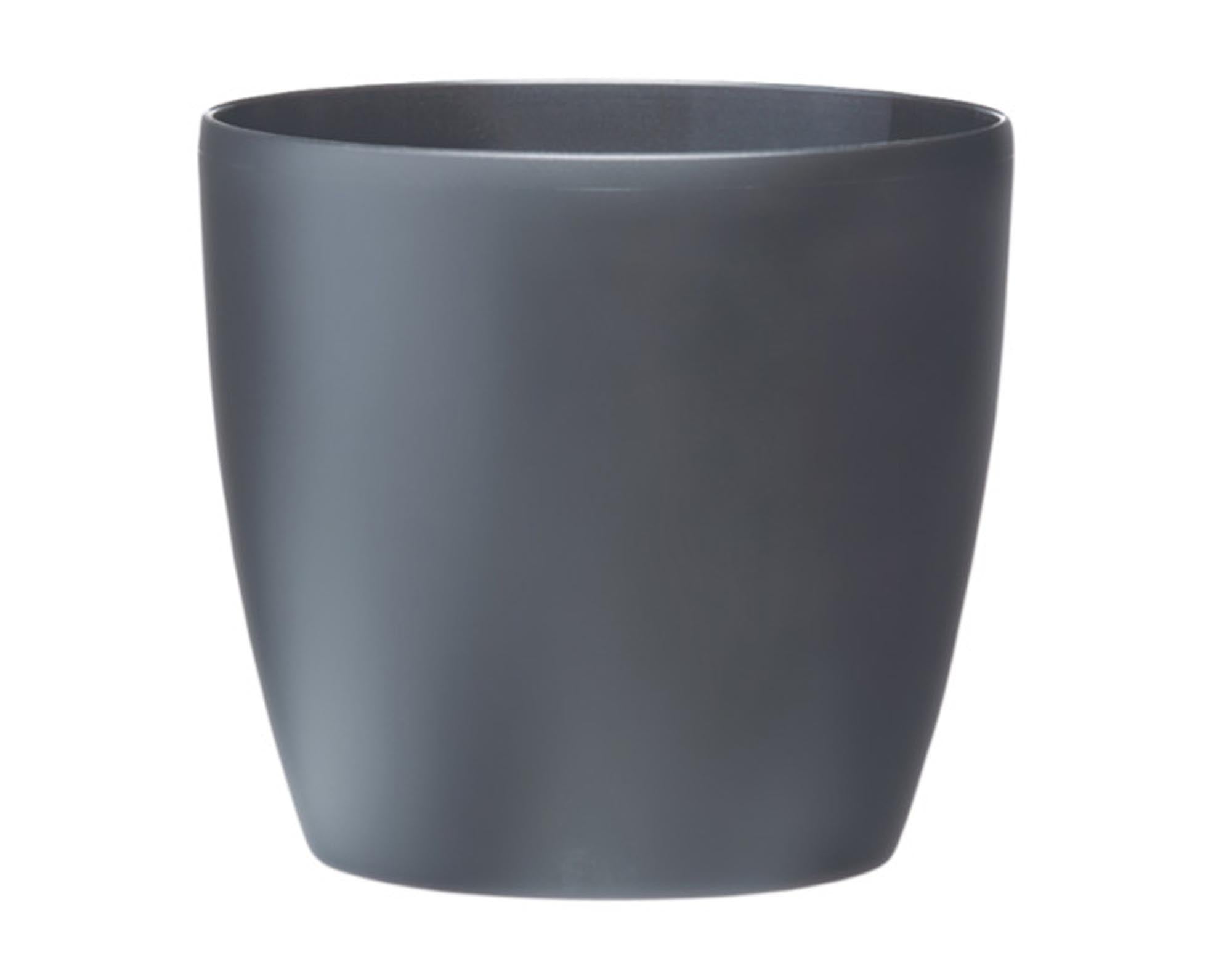 Entdecken Sie das ELHO Pflanzengefäß Brussels in Anthrazit (ø 16x15cm) – nachhaltig, elegant und ideal für Blumen, Kräuter und Sträucher.