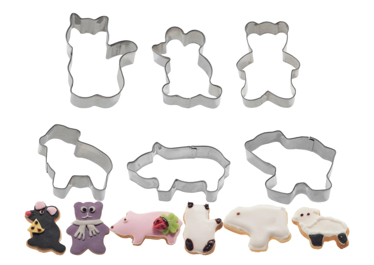 6-tlg. Set Ausstechform Animals