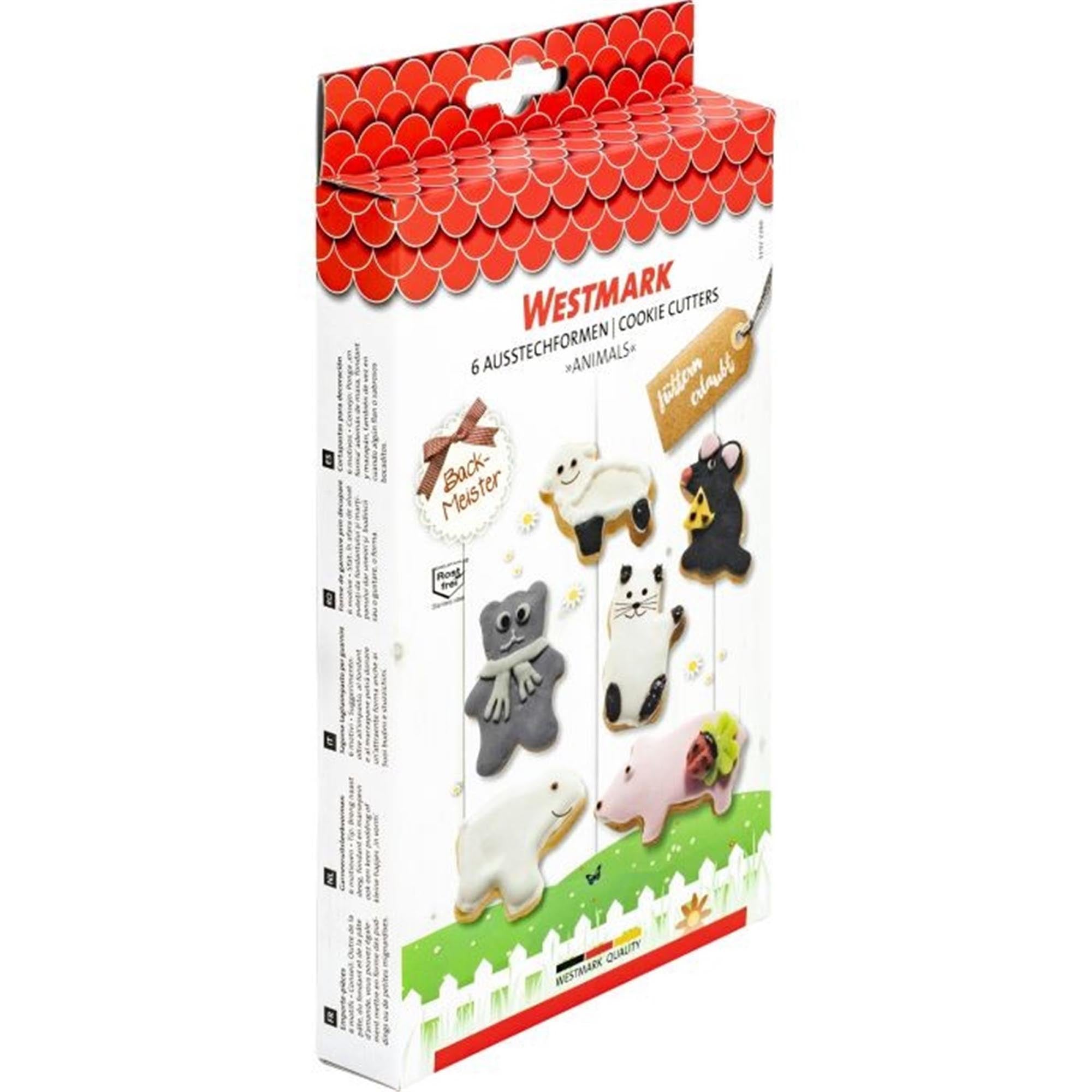Das 6-teilige Ausstechform-Set von Westmark bietet Tiermotive für kreative Backideen. Perfekt für Kekse und Dekorationen.