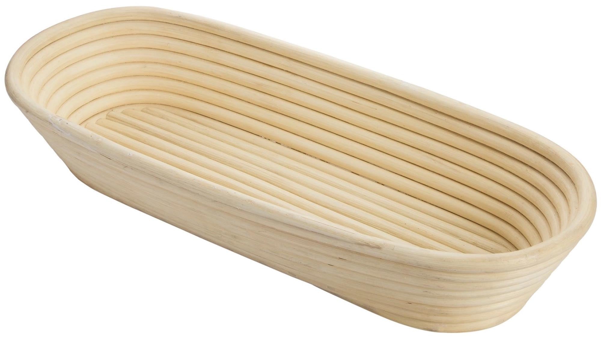 Entdecken Sie das Gärkörbchen oval groß von Westmark (40 x 15 x 6,5 cm) für perfekte Teigstruktur und knusprige Krusten. Ideal für Brot und Brötchen!
