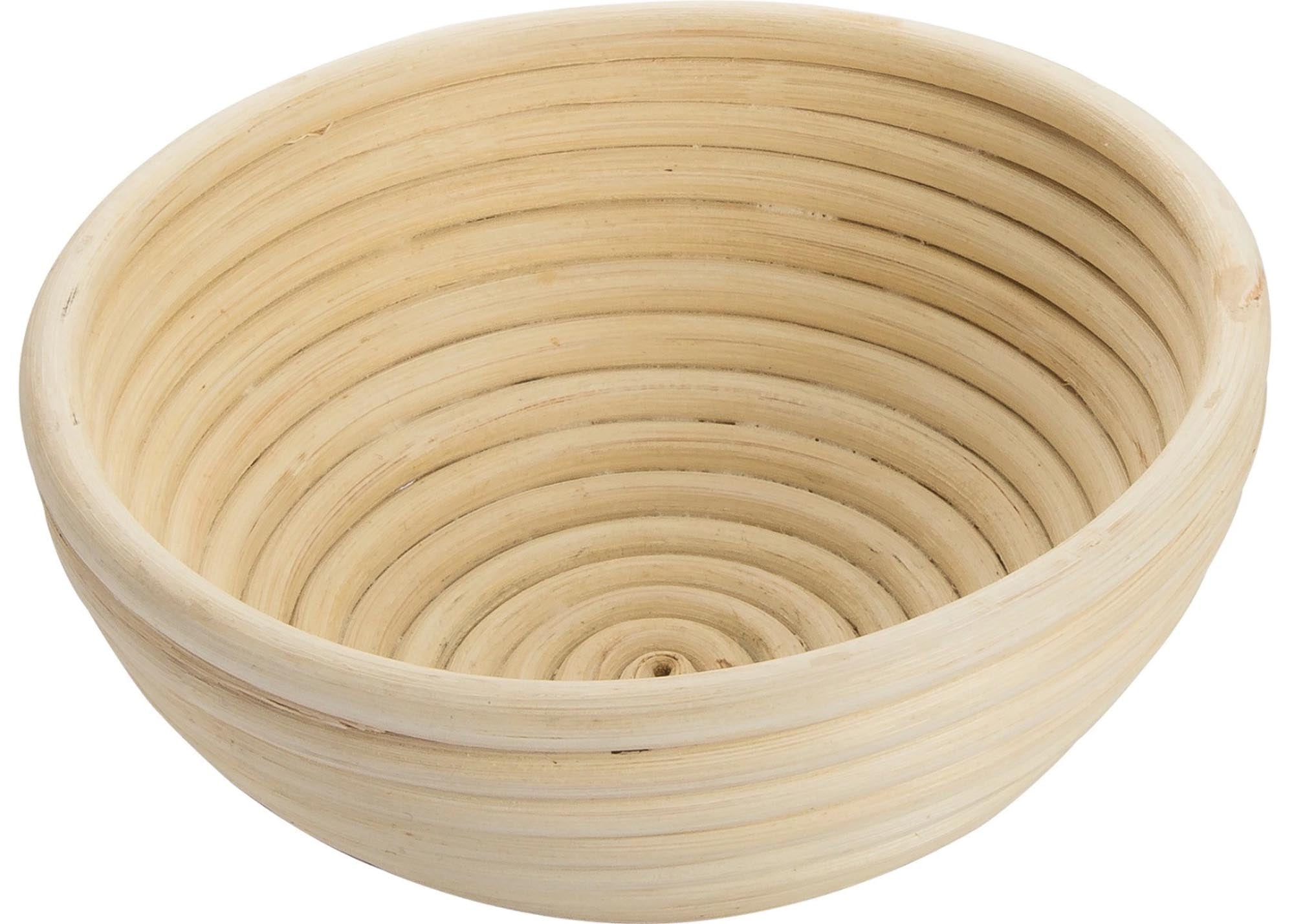 Entdecken Sie das Gärkörbchen rund klein D18 x 8cm von Westmark. Ideal für Hobbybäcker, atmungsaktiv aus Peddigrohr, für perfekte Teigführung.