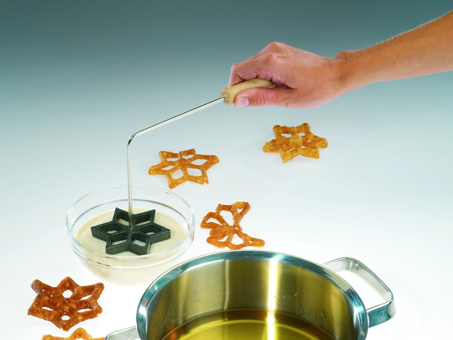 Waffle bakery with 3 motifs, 26x13.5x9cm