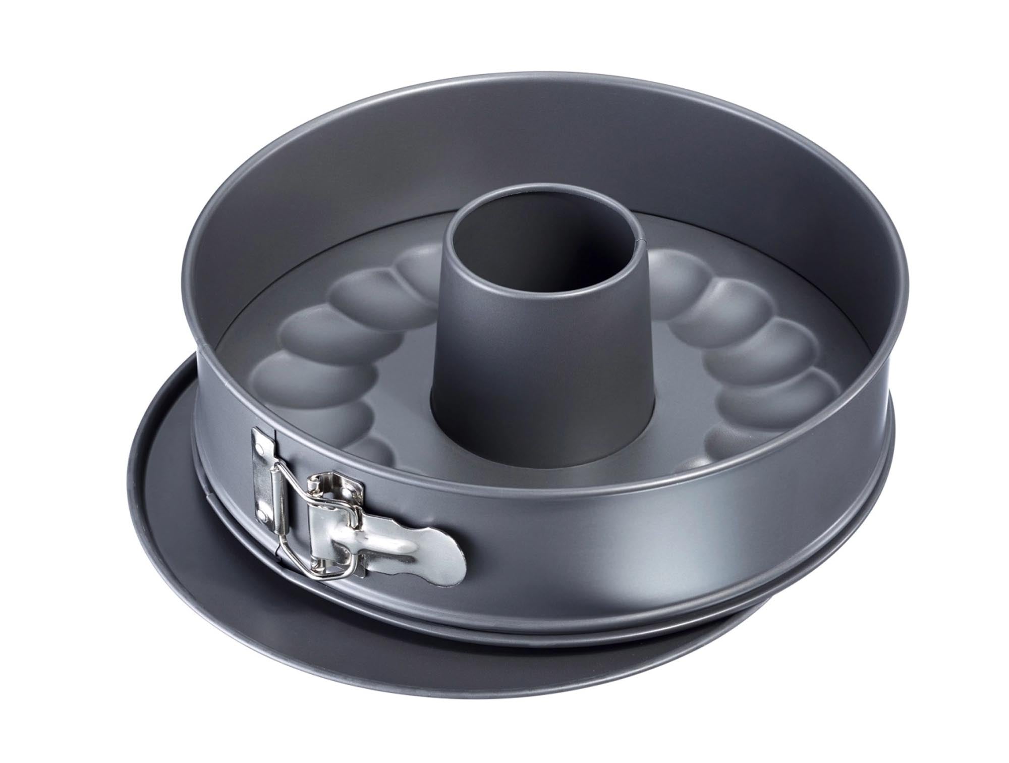 Entdecken Sie die Backmeister Springform D24cm von Westmark: Antihaft, 2 Böden, ideal für Käsekuchen und Obstkuchen. Langlebig und spülmaschinenfest!