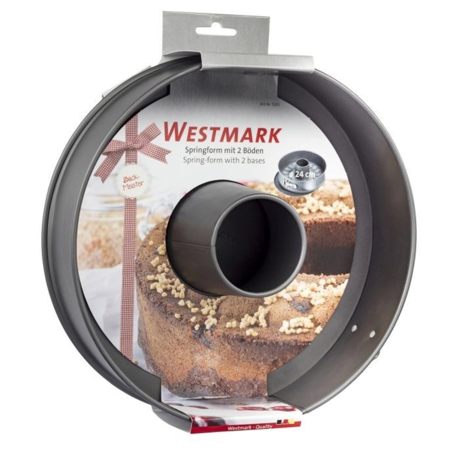 Indietromeister Springforma D24cm, 2 basi, antiaderente