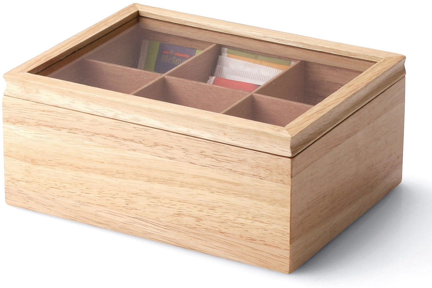 Entdecken Sie die stilvolle Gummibaum Teebox von Continenta (23x17,5x10 cm) – ideal für Teeliebhaber, robust, nachhaltig und praktisch.