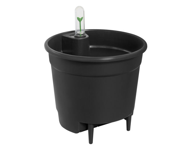 ELHO Selbstbewässerungssystem living black 33 cm in präsentiert im Onlineshop von KAQTU Design AG. Pflanzentopf Outdoor ist von ELHO