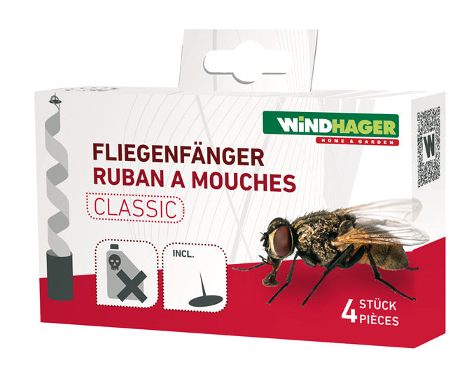 WINDHAGER Naturleim-Fliegenfänger 4 Stk. in präsentiert im Onlineshop von KAQTU Design AG. Insektenabwehr ist von WINDHAGER