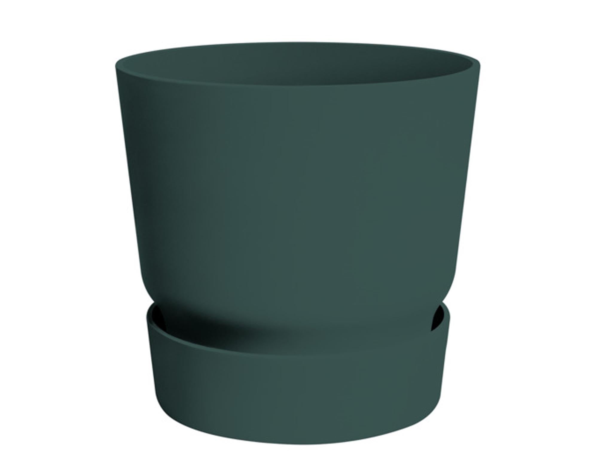 Entdecken Sie das ELHO Pflanzengefäß Greenville rund in laubgrün (ø 24 cm) – nachhaltig, leicht, frostbeständig und ideal für Blumen, Kräuter und Sträucher.