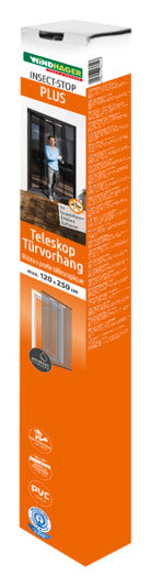 WINDHAGER Teleskop IS-Türvorhang 250x120 cm in präsentiert im Onlineshop von KAQTU Design AG. Insektenabwehr ist von WINDHAGER