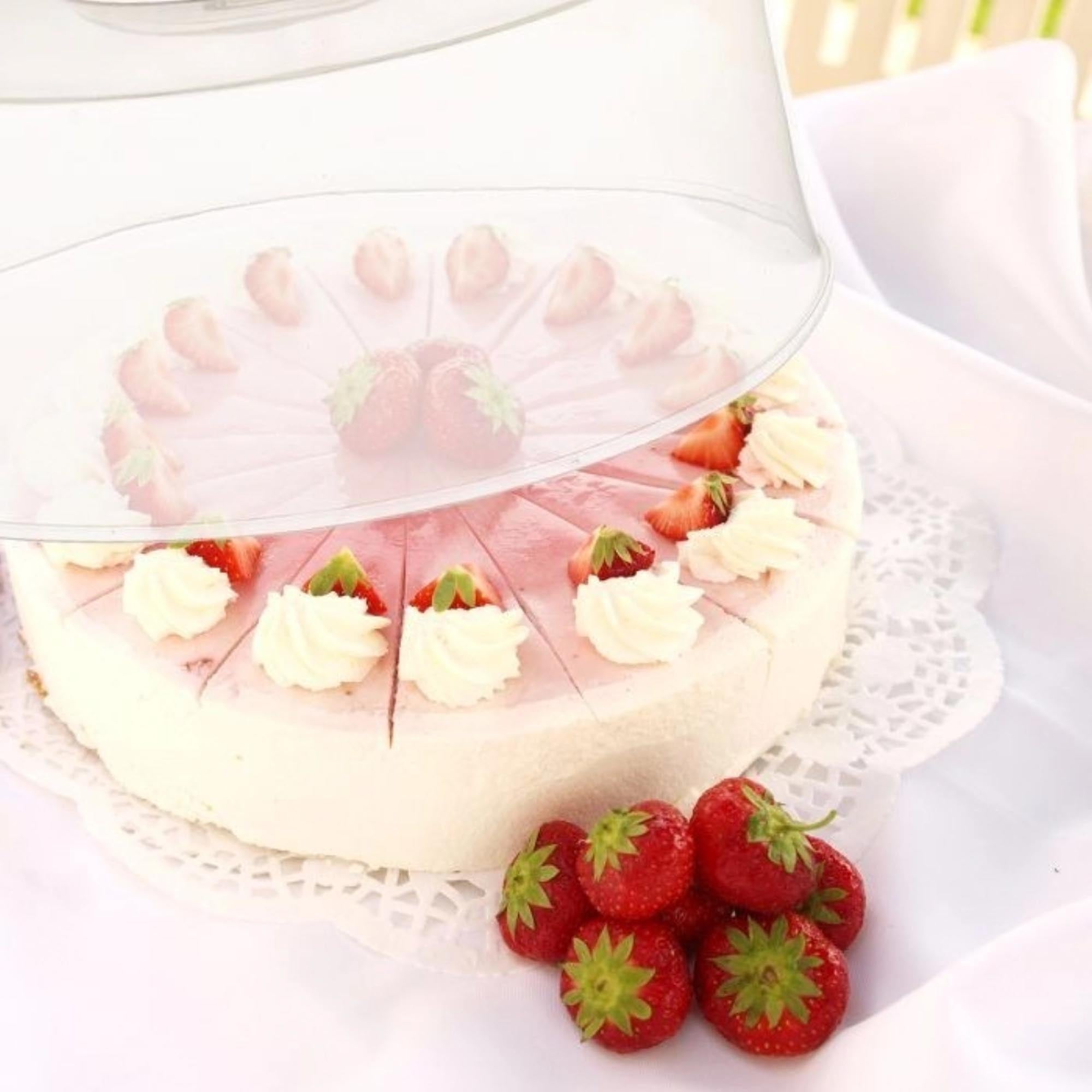 Praktische Tortenhaube von Westmark, 30x30x12.8cm, aus robustem PP, ideal zum Frischhalten und Transportieren von Kuchen.