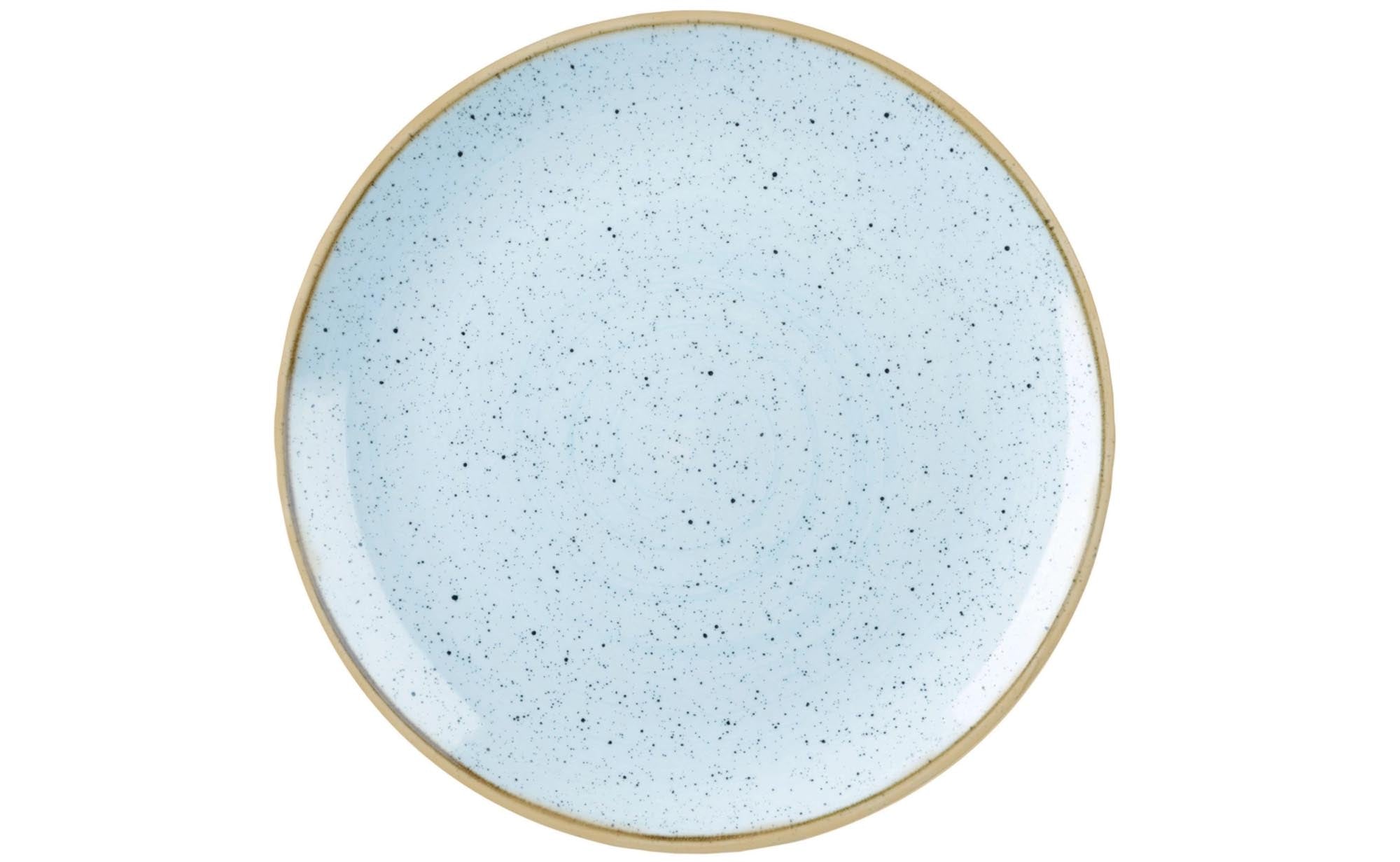 Eleganter 16,5 cm Coupe Teller in Duck Egg Blue von Churchill, aus robustem Porzellan, ideal für Vorspeisen und Desserts.