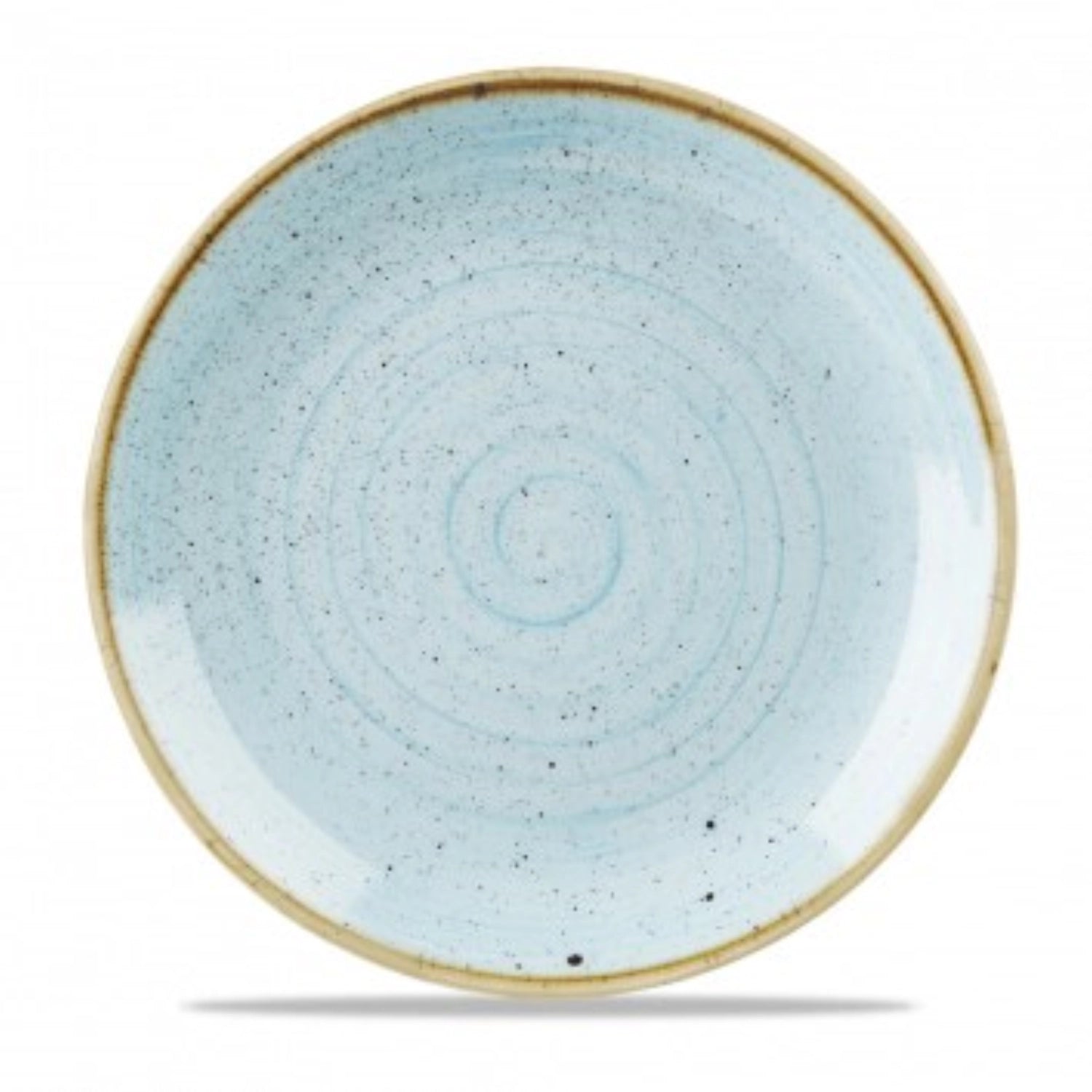 Stonecast Duck Egg Blue Coupe plate flat 21.7cm