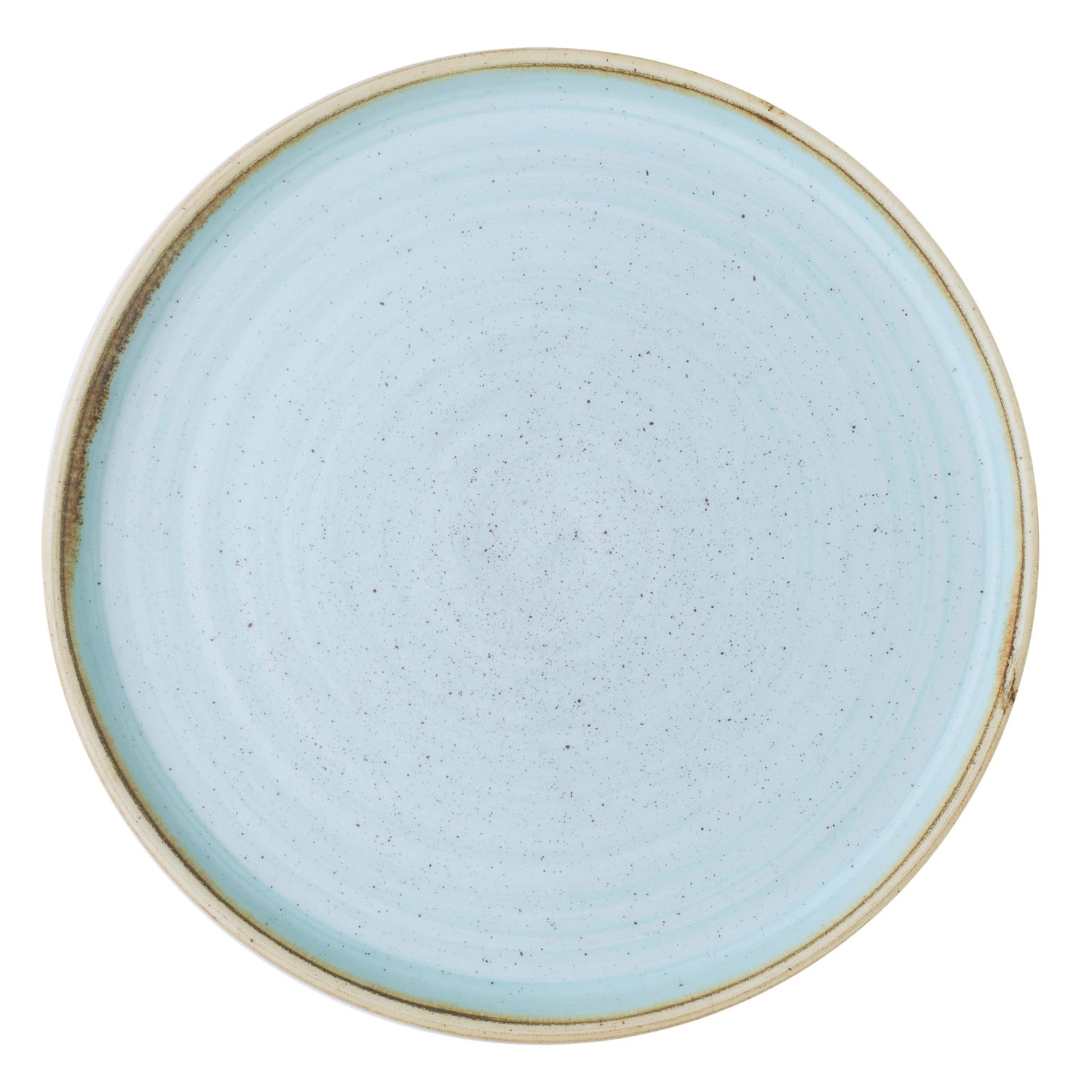 Entdecken Sie den eleganten Stonecast Duck Egg Blue Walled Teller von Churchill. Robustes Steinzeug, 21 cm, spülmaschinenfest, ideal für Gastronomie und Zuhause.