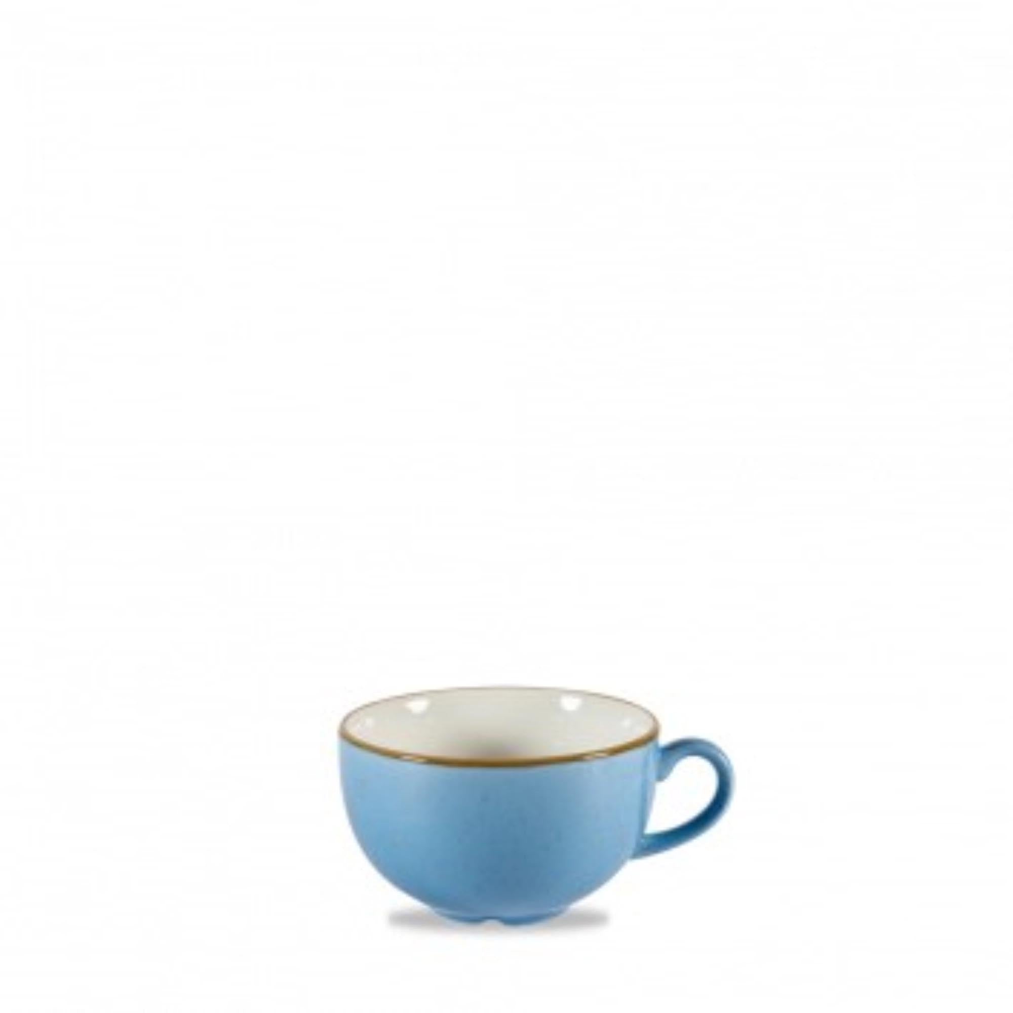 Elegante Stonecast Cornflower Blue Tasse von Churchill, 22.7cl, robust, handgefertigt, spülmaschinenfest, ideal für Kaffee & Tee.