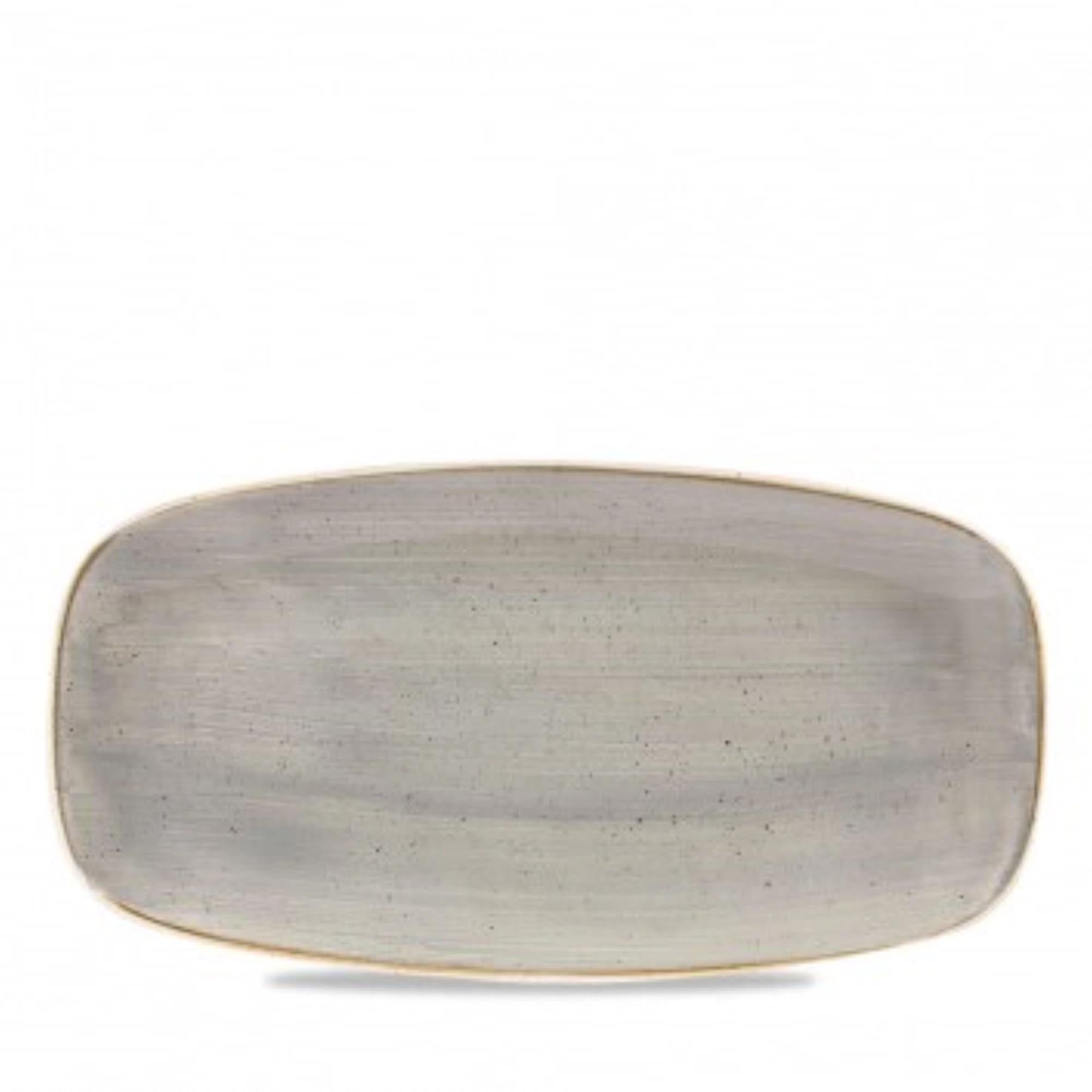 Rettangolo di piastre grigio pepe di pepe stonecast. No 2 26.9x12.7cm