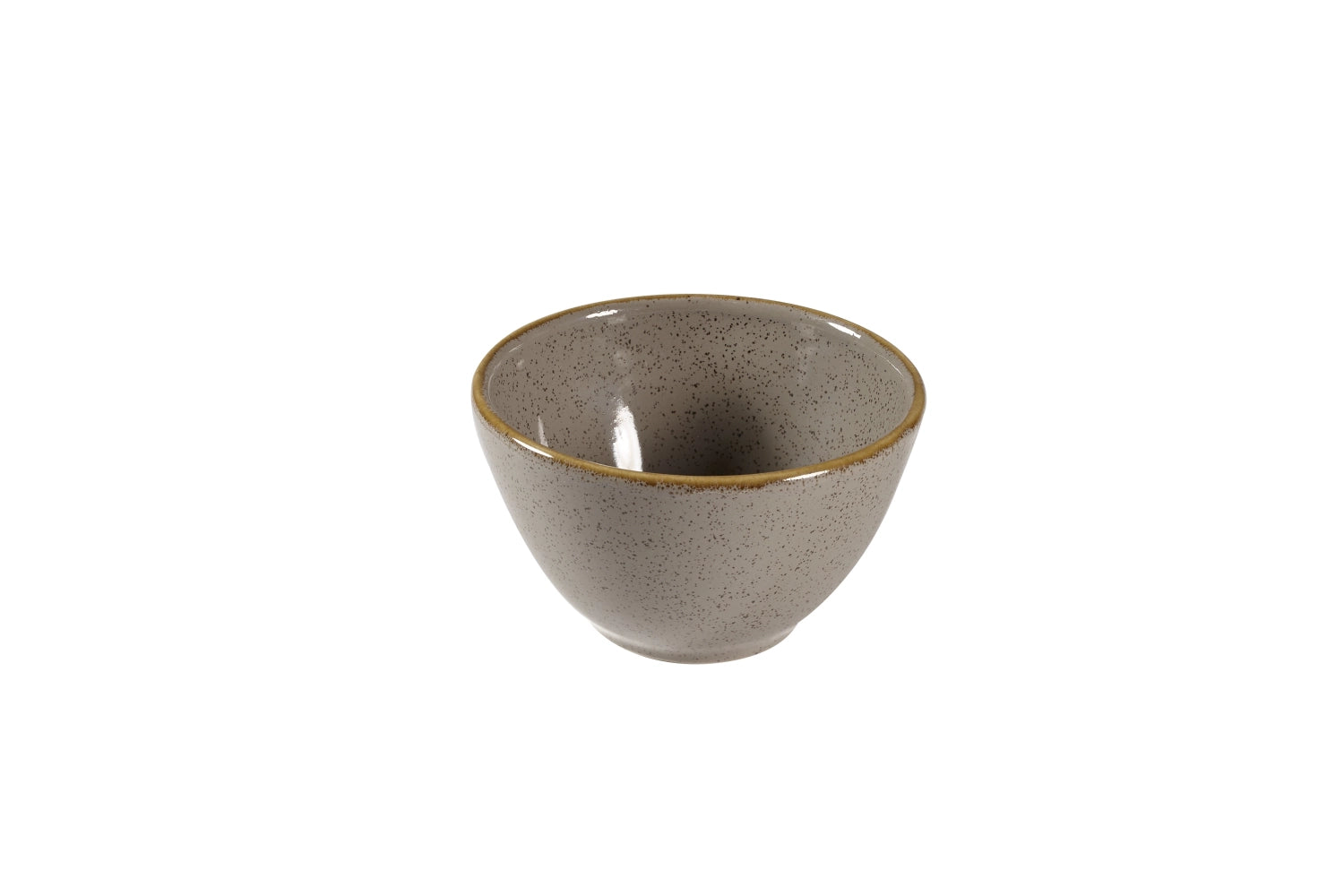 Entdecken Sie das Stonecast Peppercorn Grey Dip Schälchen (8.5cm, 11cl) von Churchill – rustikales Design, handverziert, ideal für Dips und Saucen.