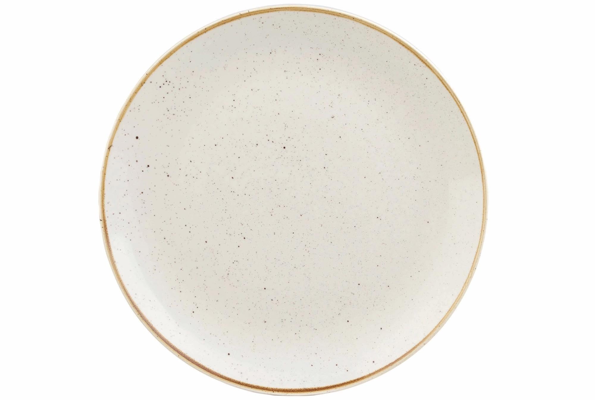 Stonecast Barley White Coupe plate flat 26cm