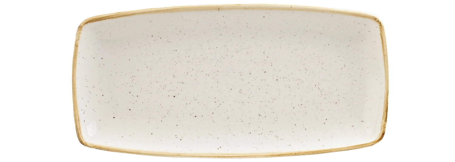 Stonecast Barley White plate rectangular 29.5x15cm