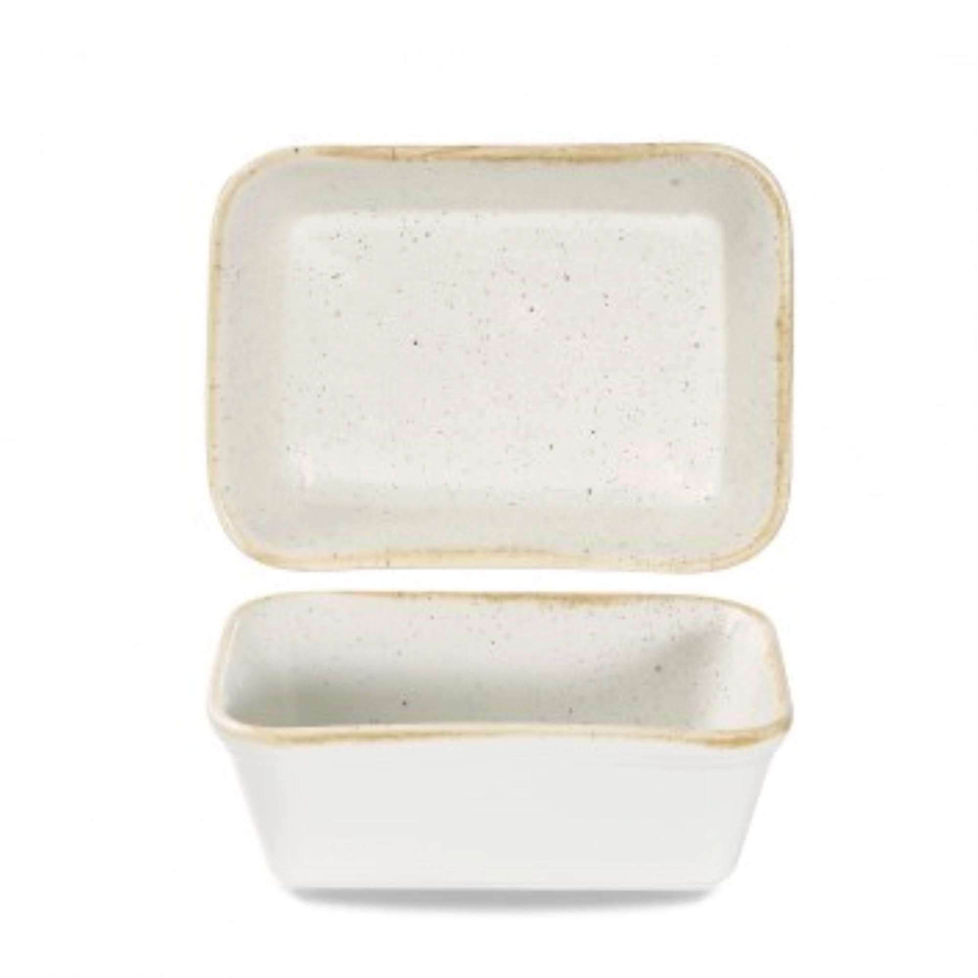 Stonecast Barley White Gratinform rechteckig 16x12cm H5cm