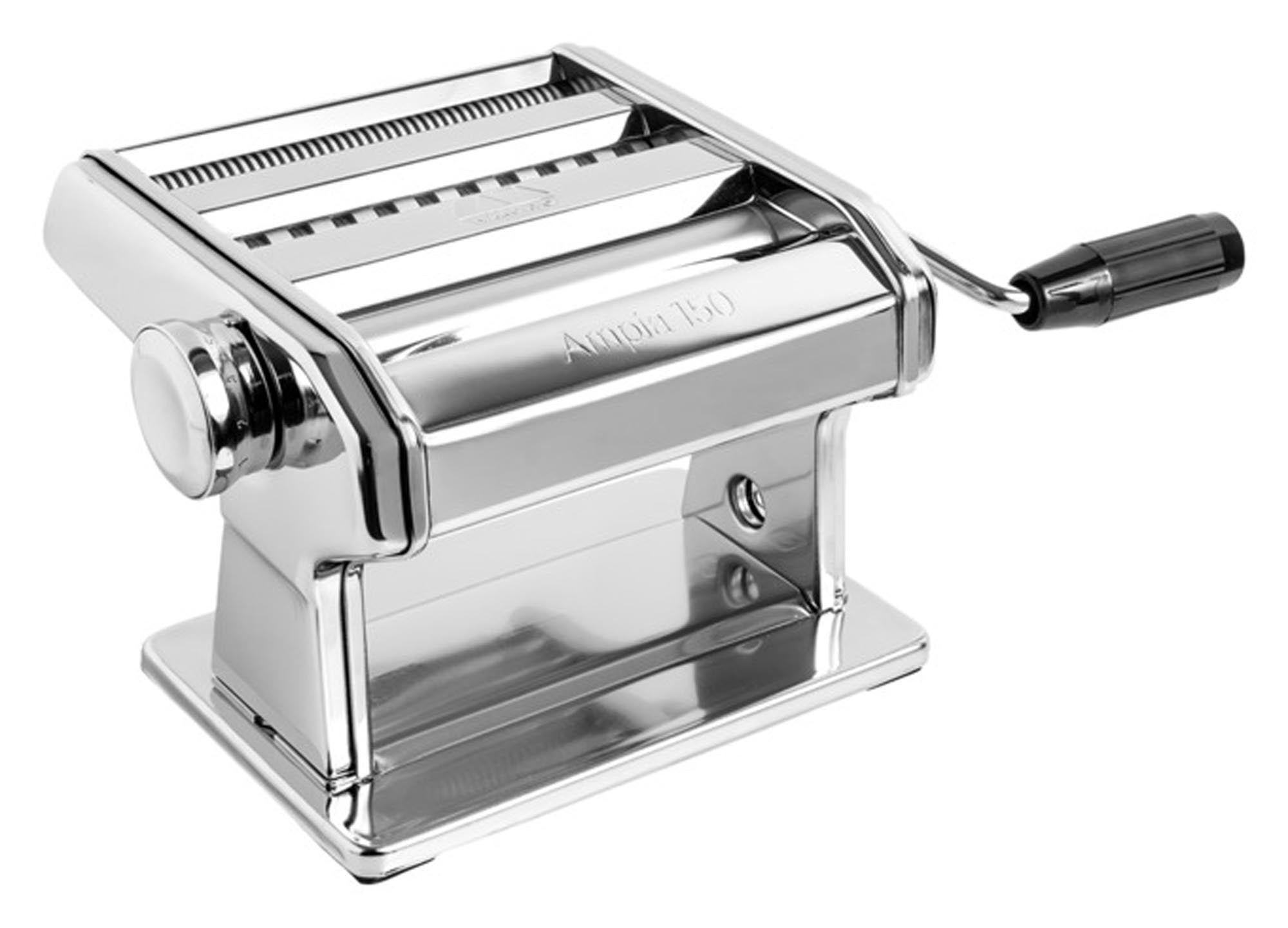 Entdecken Sie die MARCATO Nudelmaschine Ampia 150 Classic: Hochwertige, langlebige Pasta-Maschine mit 10 Walzenstufen für perfekte Teigdicke.