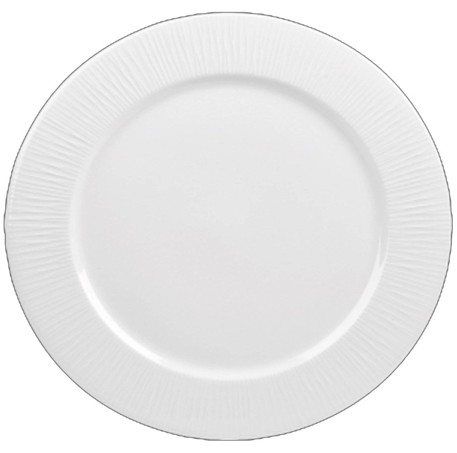 Eleganter runder Platzteller aus der Bamboo White Kollektion von Churchill, Durchmesser 30,5 cm, ideal für ansprechende Tischdekorationen.