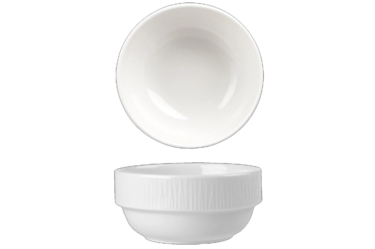 Bamboo White Schale 37.7Cl, impilabile