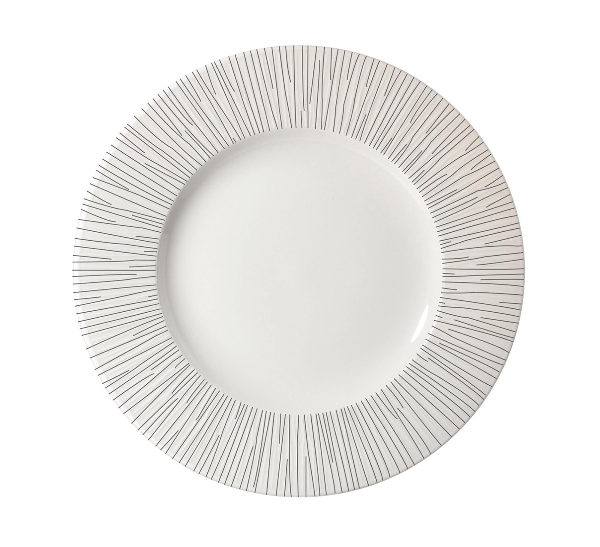 Eleganter, tiefer Teller aus der Bamboo White Serie von Churchill, 27,2 cm, ideal für stilvolle Präsentationen und besondere Anlässe.