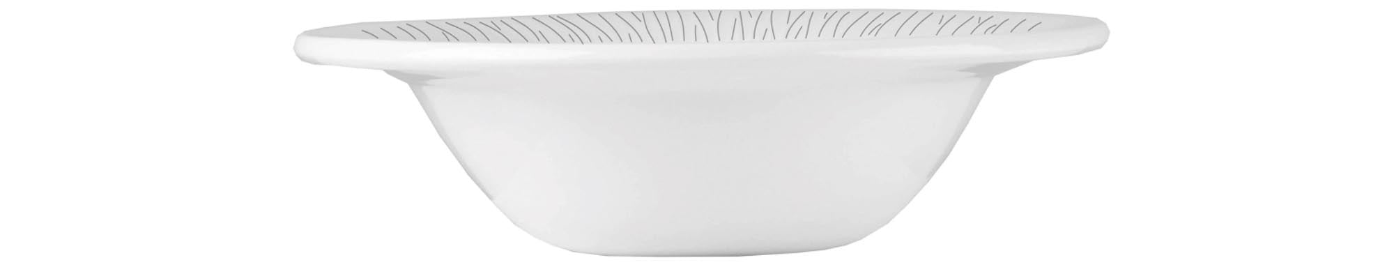 Elegante Bamboo White Müslischale von Churchill, 17cm, 25.6cl, aus hochwertigem Porzellan, spülmaschinen- und mikrowellengeeignet.