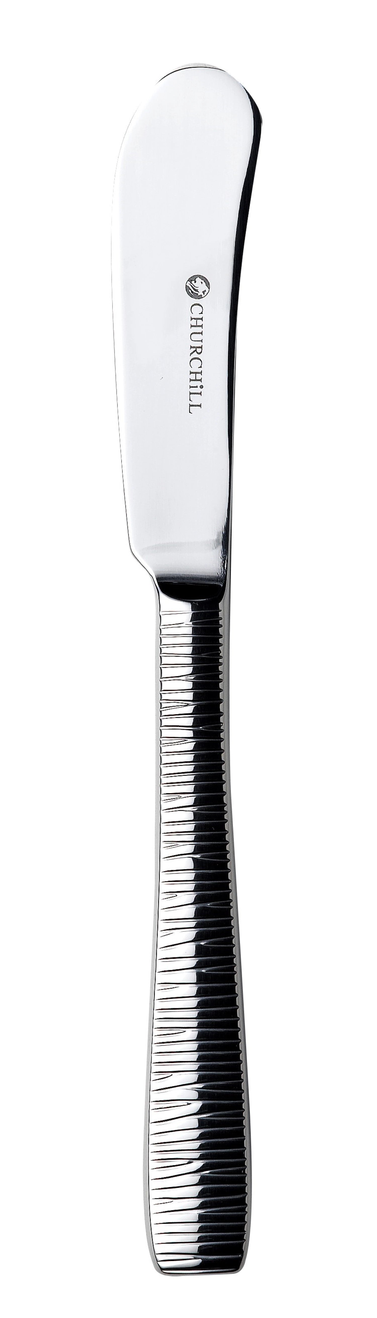 Elegantes 18 cm langes Buttermesser aus Bambus von Churchill, ideal für das Auftragen von Butter und Aufstrichen, umweltfreundlich und stilvoll.
