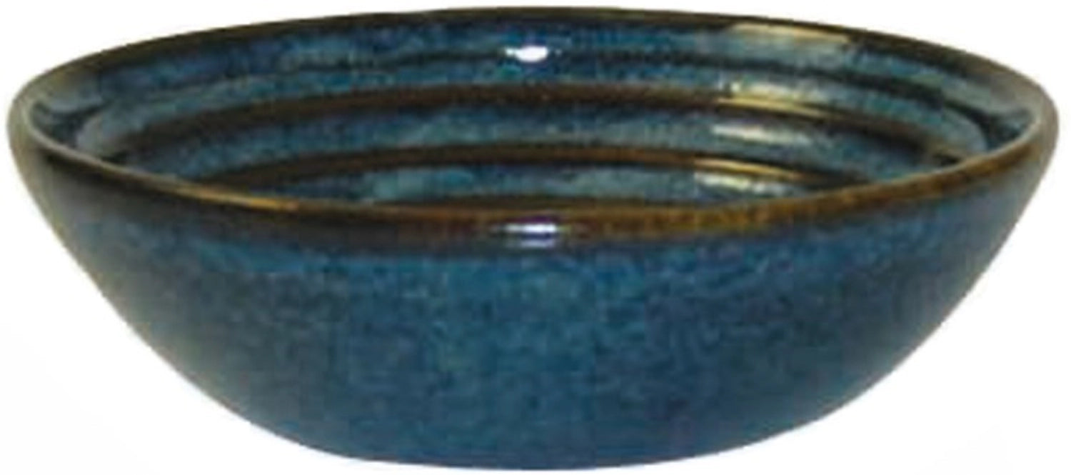 Bit sul lato zaffiro blu ciotola ondulata 14cl