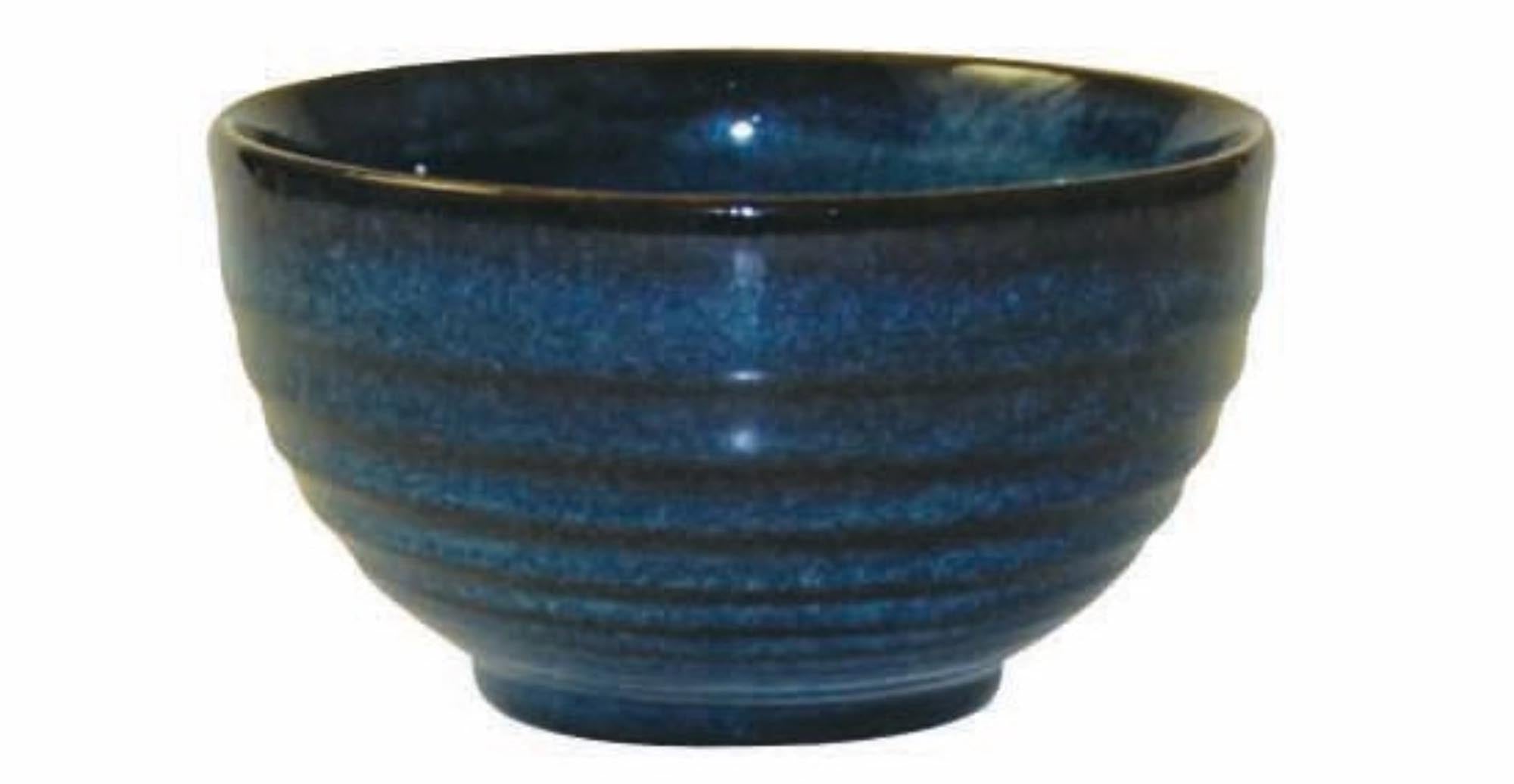Bit sul lato zaffiro blu ciotola ondulata 56cl
