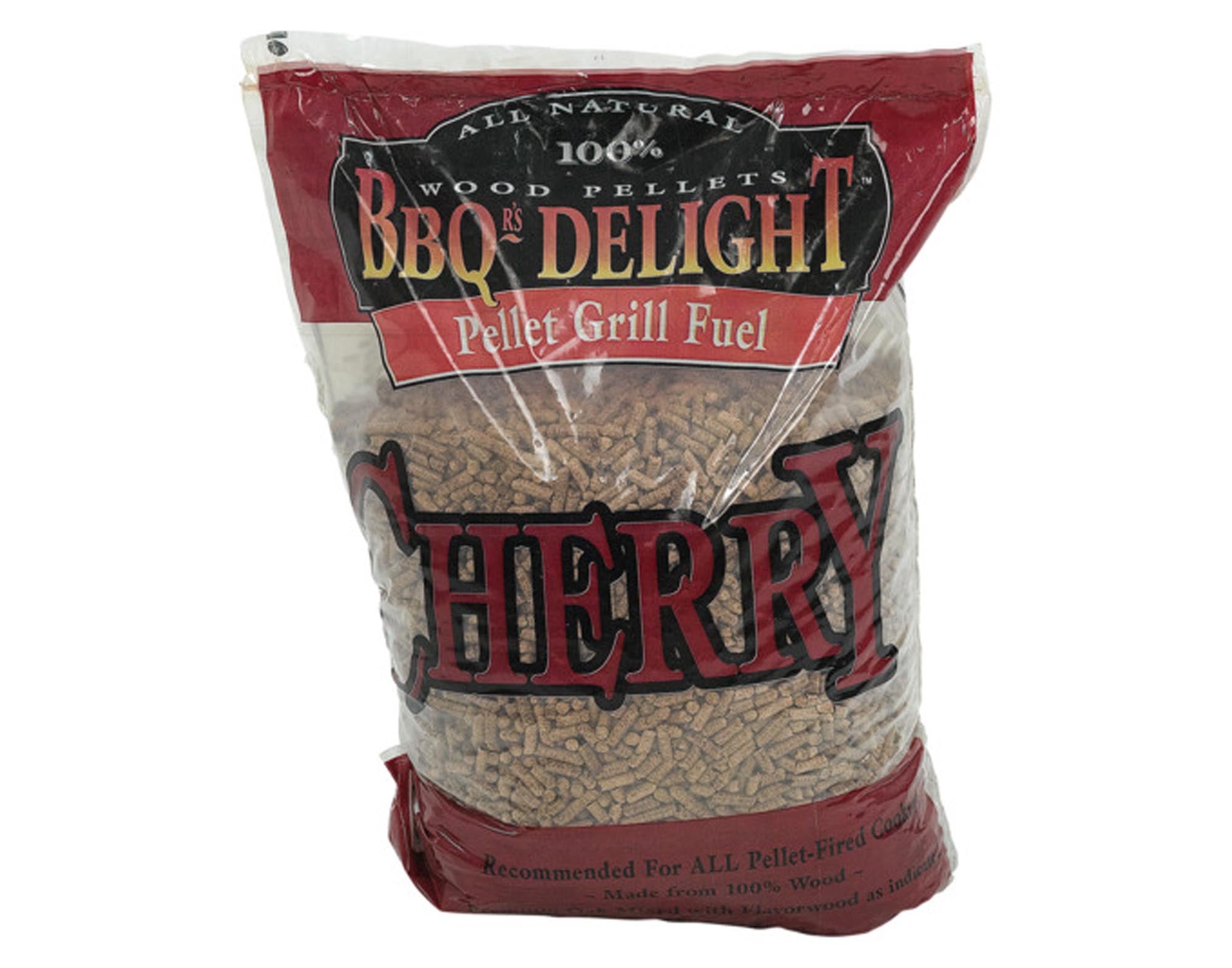 Entdecken Sie die BBQ DELIGHT Pellets Cherry 9 kg für einzigartigen Grill- und Räuchergenuss. 100% Kirschholz für fruchtiges Aroma!