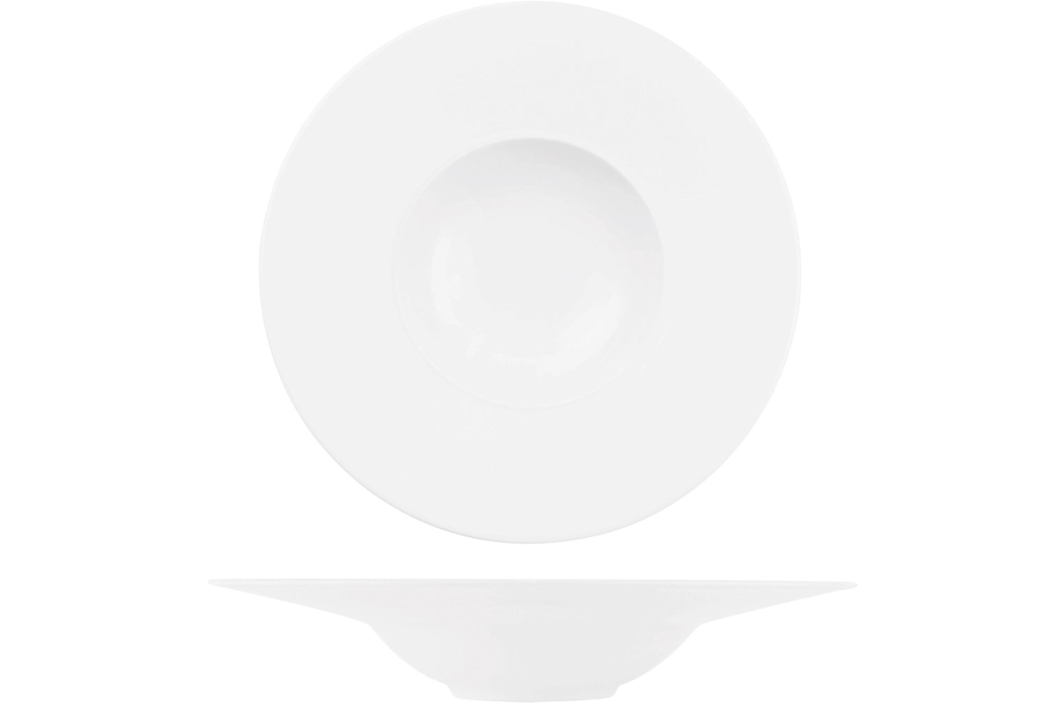Eleganter tiefen Teller Alchemy Ambience W von Churchill, 28 cm, mit breiter Fahne, perfekt für stilvolle Präsentationen und festliche Anlässe.