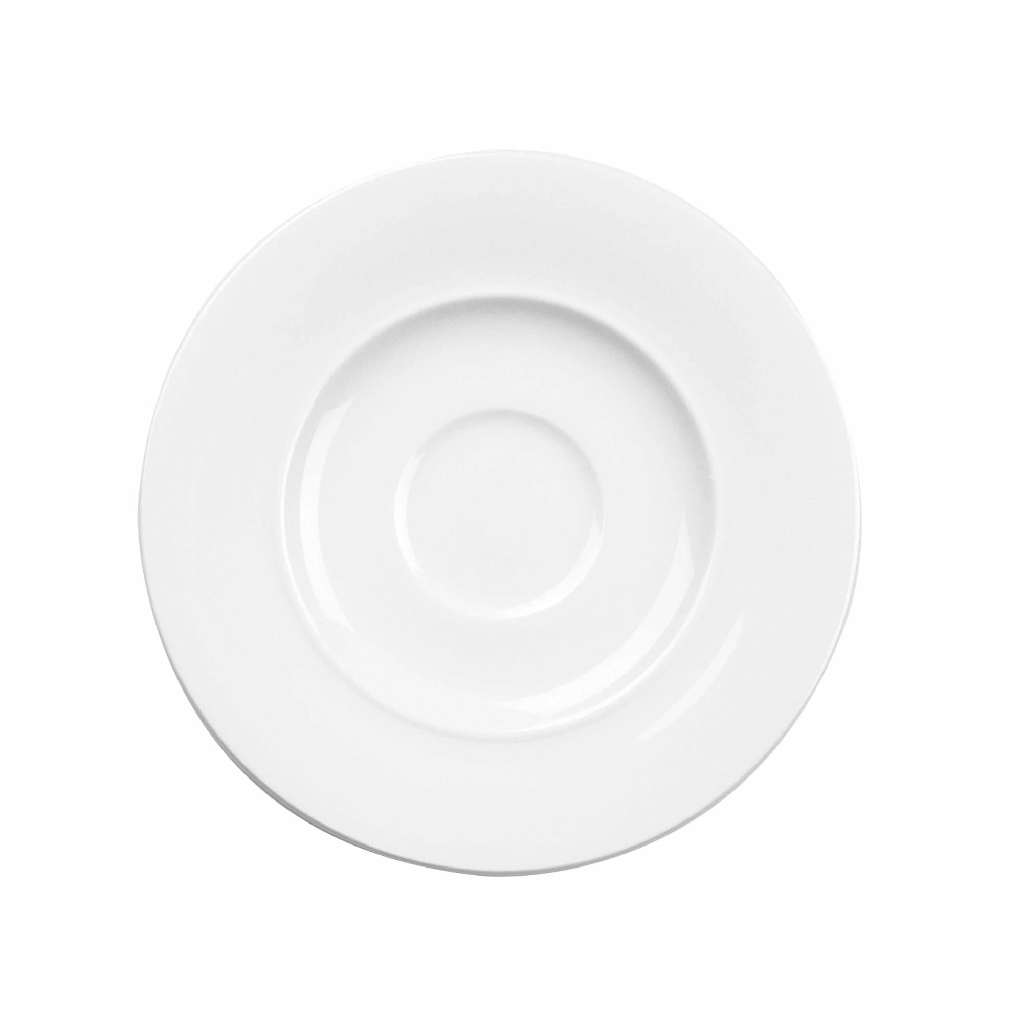 Elegante 16,5 cm hohe Porzellantasse von Churchill, robust, spülmaschinenfest, ideal für Gastronomie.