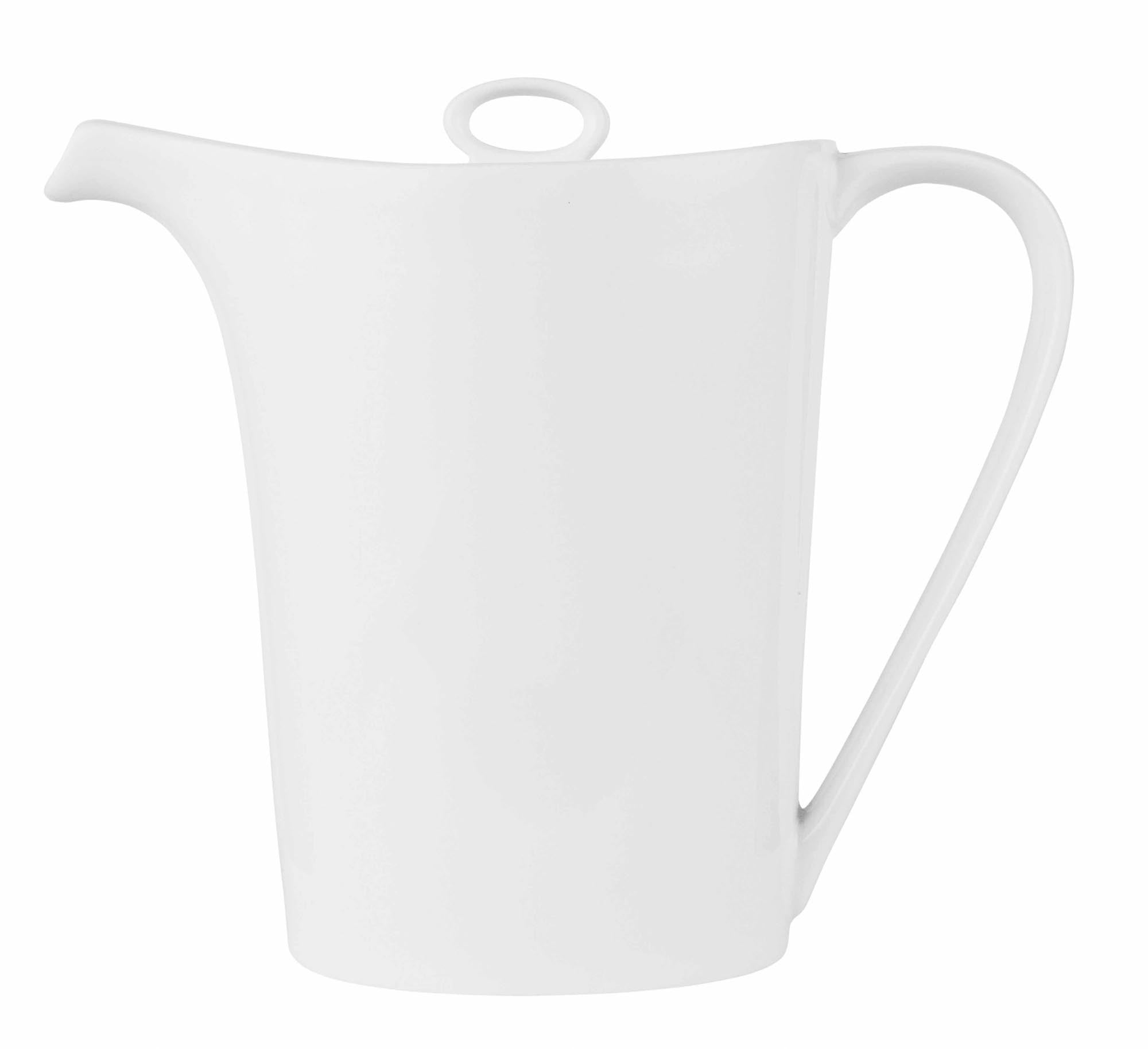 Elegante Porzellan-Kaffeekanne (51.1cl) von Churchill: robust, stilvoll, ideal für Gastronomie, spülmaschinenfest, tropffreier Ausguss.