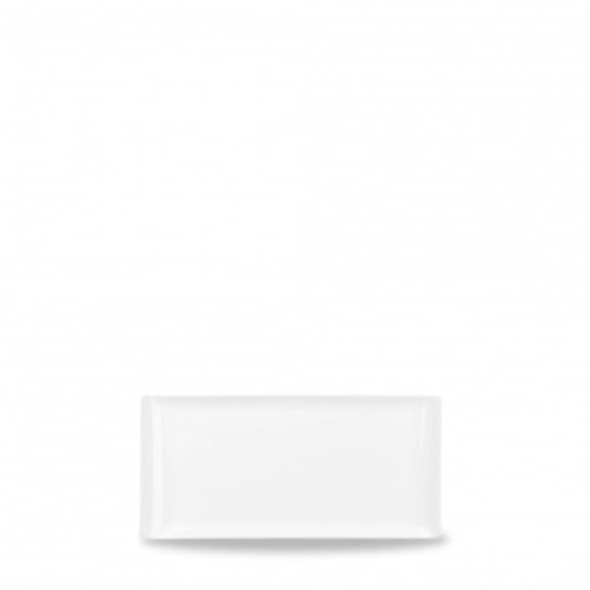 Elegante Porzellanplatte 30x14.5cm, ideal für stilvolle Speisenpräsentation in Restaurants und bei besonderen Anlässen.