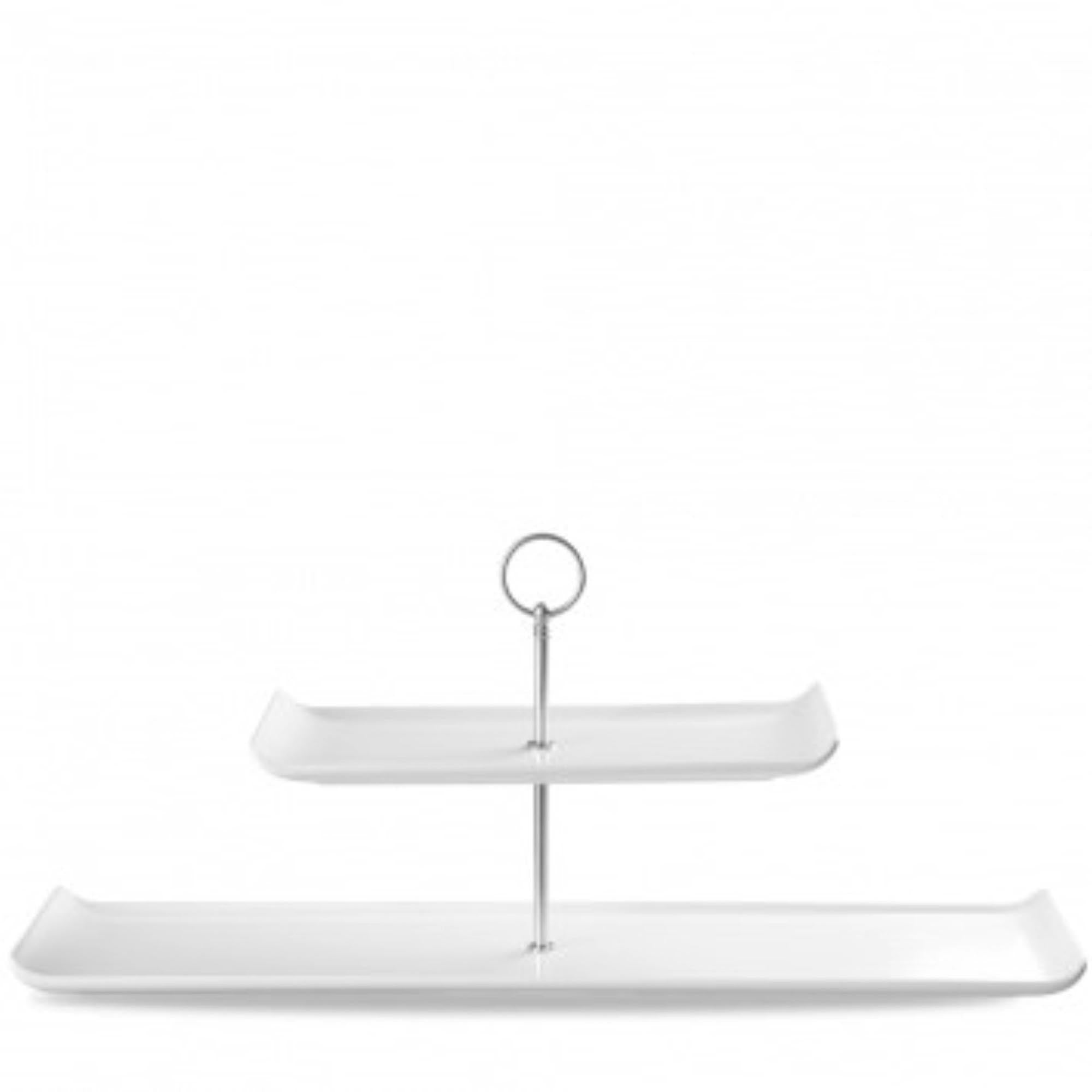 Rechteckige Etagere Alchemy Balance W von Churchill, 56x15.3x22 cm, ideal für stilvolle Tortenpräsentationen und festliche Anlässe.