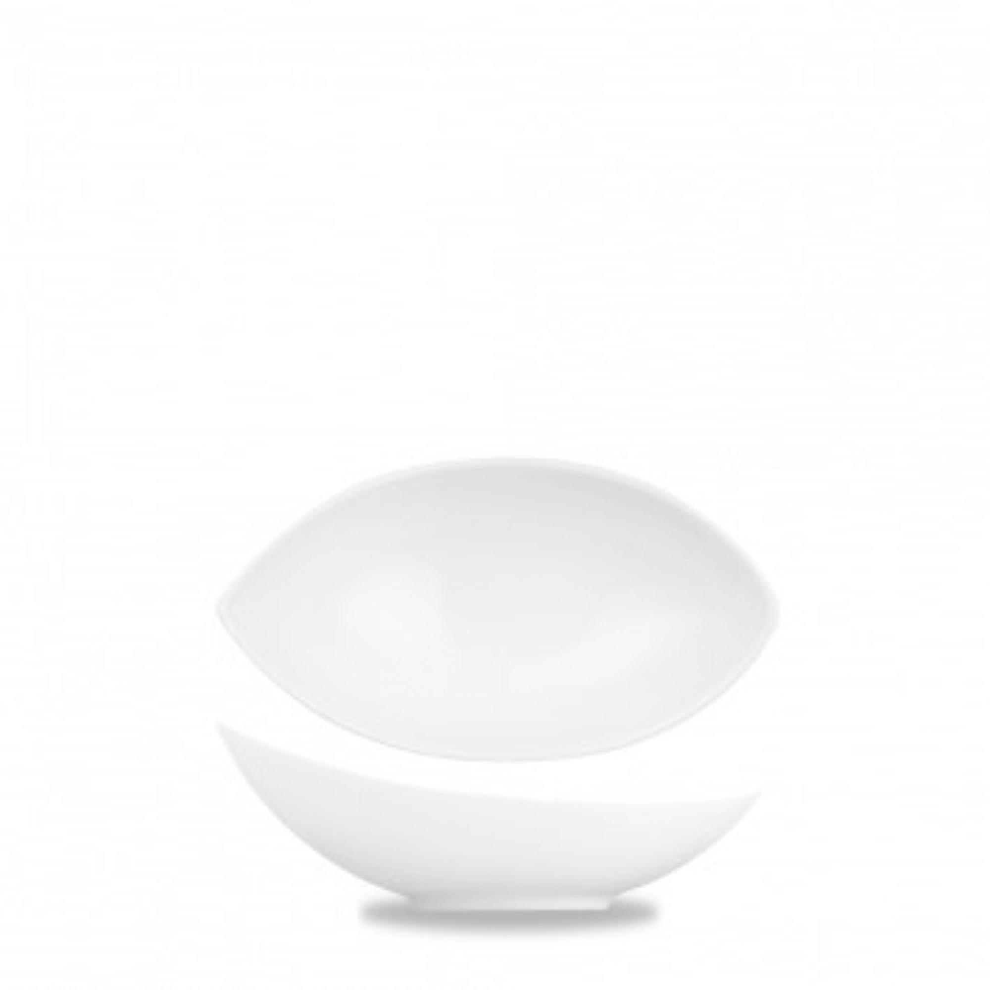 Elegante Tear-Schale aus Porzellan, 23,6 cm, 34 cl. Spülmaschinenfest, mikrowellengeeignet. Ideal für Salate und Desserts.