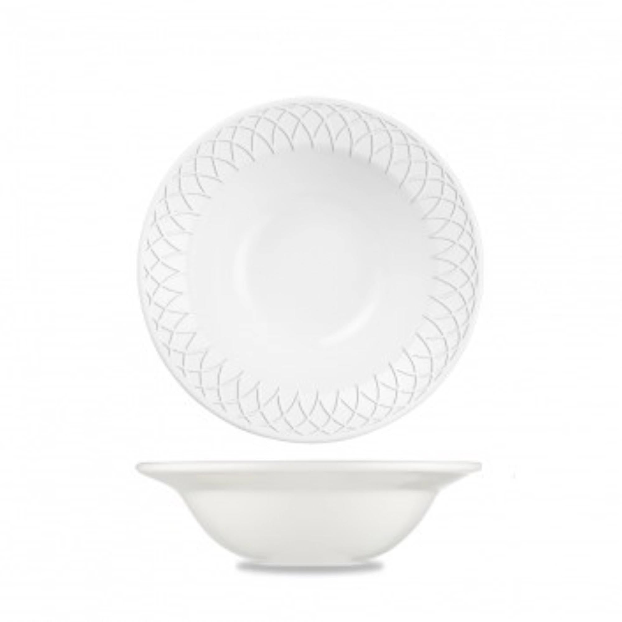 Elegante Alchemy Jardin Schüssel von Churchill, 16,2 cm, 22 cl, aus robustem Porzellan mit floralen Motiven, ideal für Salate und Desserts.