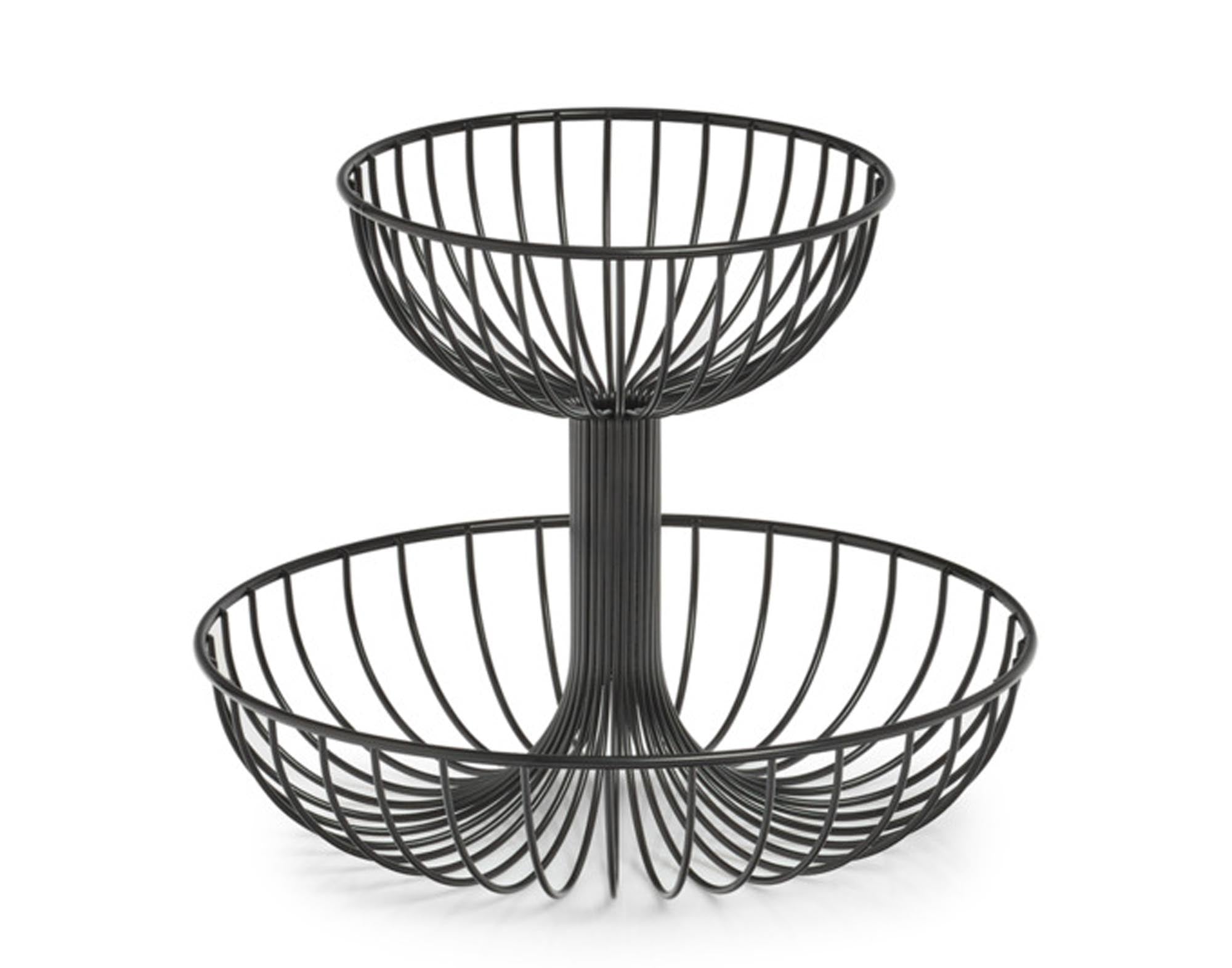 Entdecken Sie die ZELLER Fruchtetagère aus Metall in Schwarz (ø24x19.5cm) – stilvoll, langlebig und ideal zur Präsentation frischer Früchte.