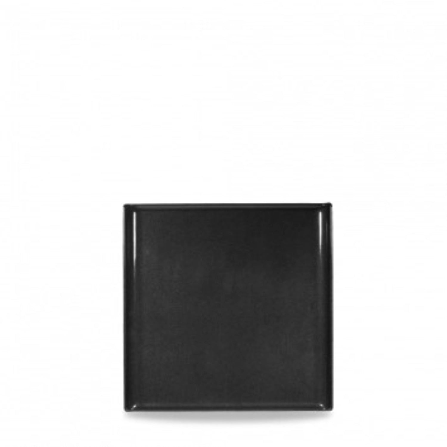 Schwarzes Alchmey Melamine Quadrat Buffet Tablett von Churchill, 30.3x30.3 cm, ideal für stilvolle Serviermöglichkeiten und Buffets.