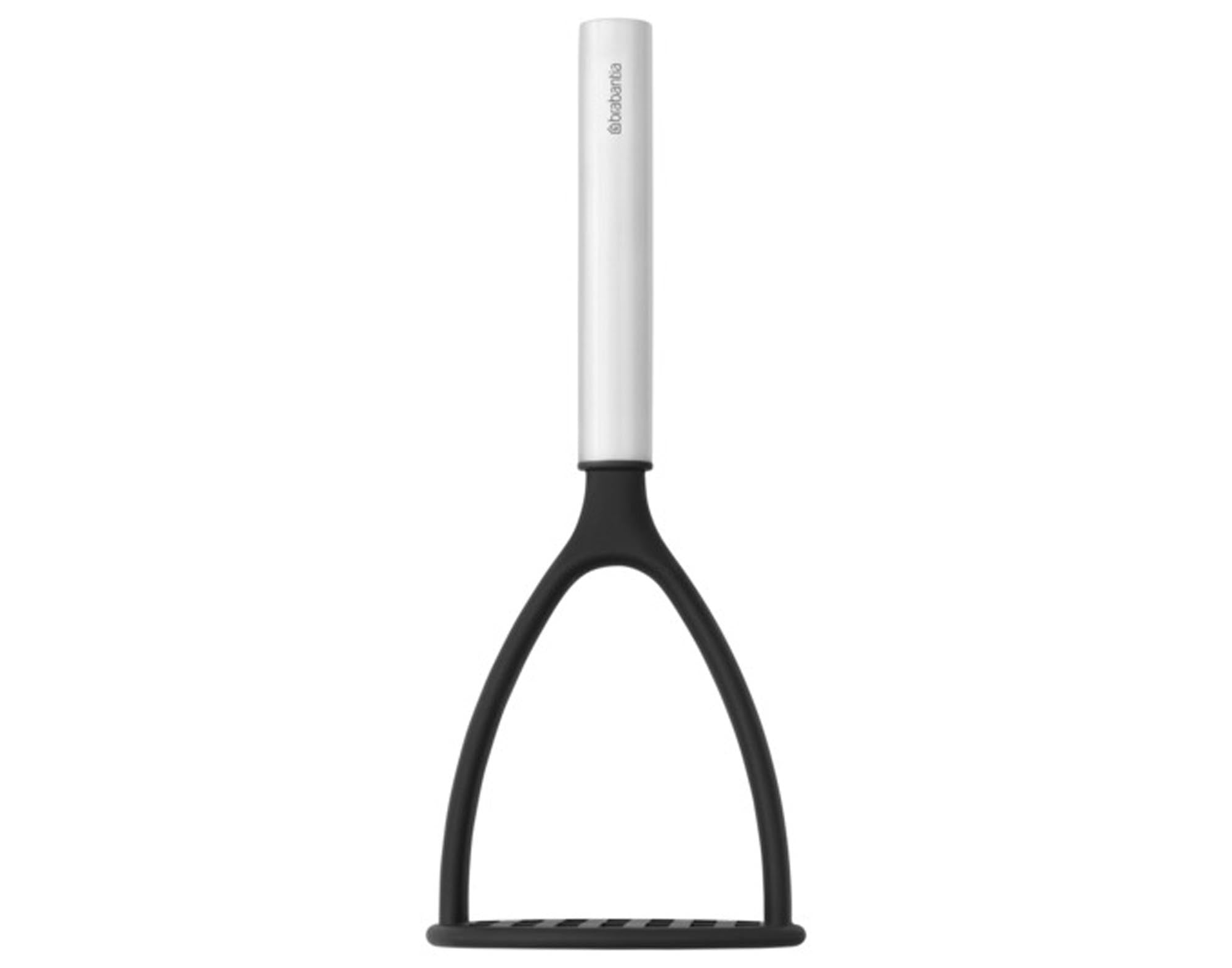 Entdecken Sie den BRABANTIA Kartoffelstampfer Profile Non-Stick: Hochwertige Antihaftbeschichtung, robuster Edelstahlkopf und ergonomischer Griff für müheloses Stampfen.