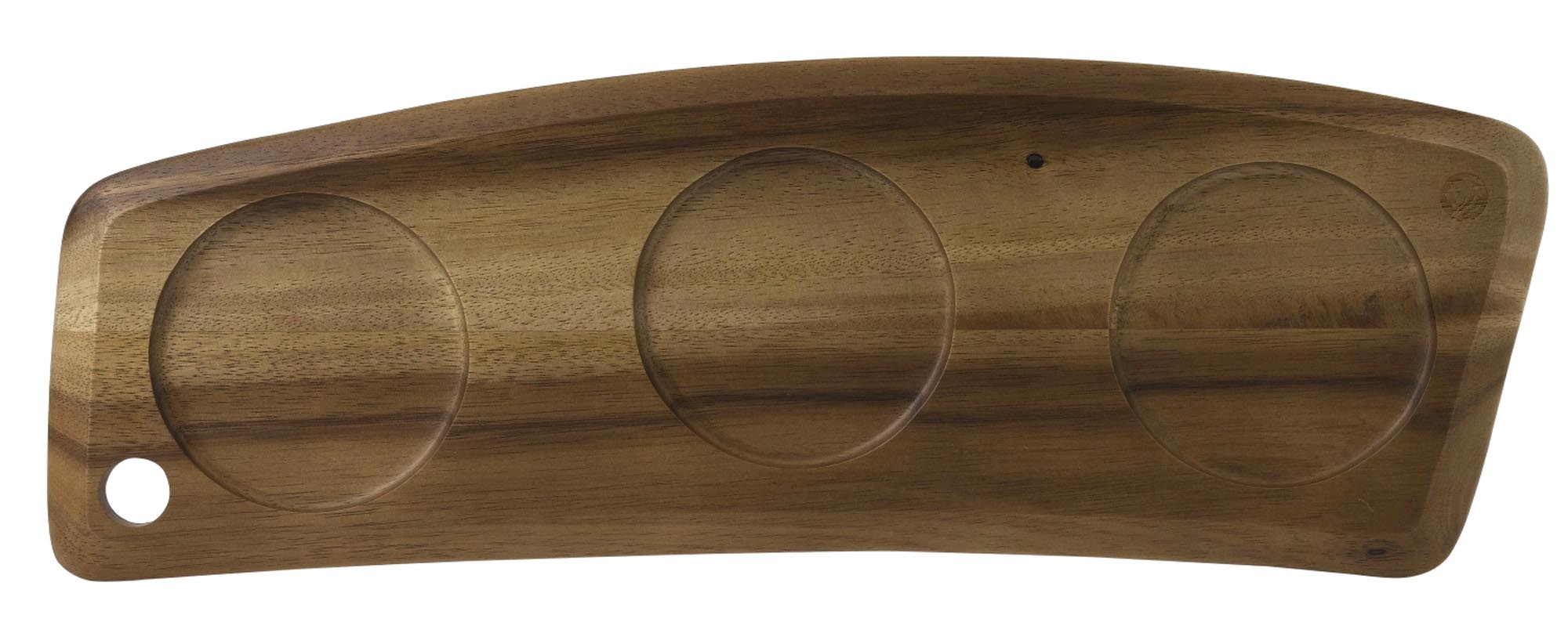 Entdecken Sie das Art de Cuisine Wood Acacia Large Geo Deli Board von Churchill – ein elegantes Akazienholz-Servierbrett für Käse, Wurst und Obst.