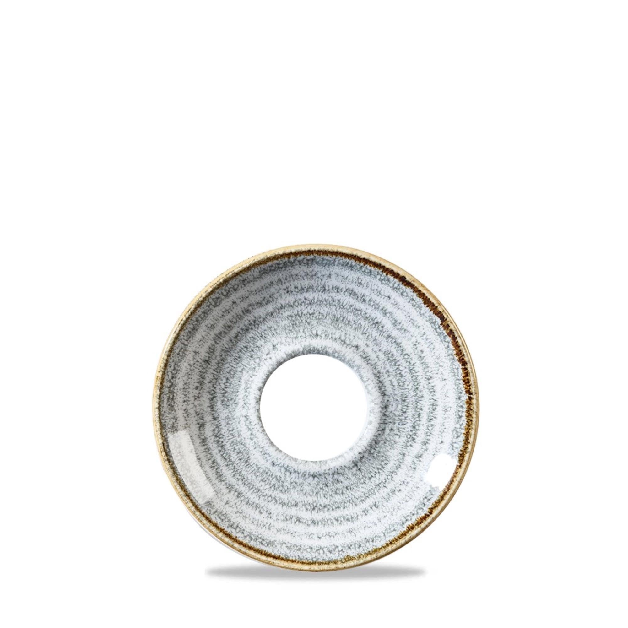 Elegante 11.8cm Untertasse aus robustem Porzellan, spülmaschinen- und mikrowellenfest, ideal für stilvolle Tischdekorationen.