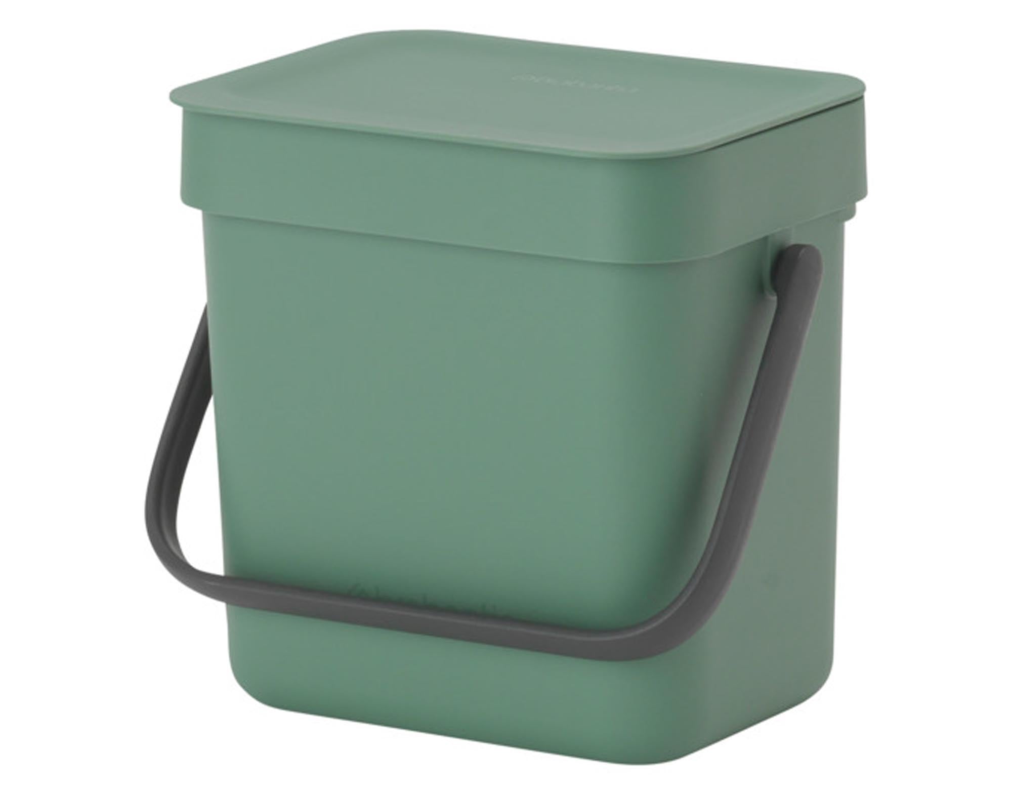 Entdecken Sie den BRABANTIA Abfallbehälter Sort&Go 3 l in grün – ideal für Mülltrennung, hygienisch, platzsparend und umweltfreundlich.