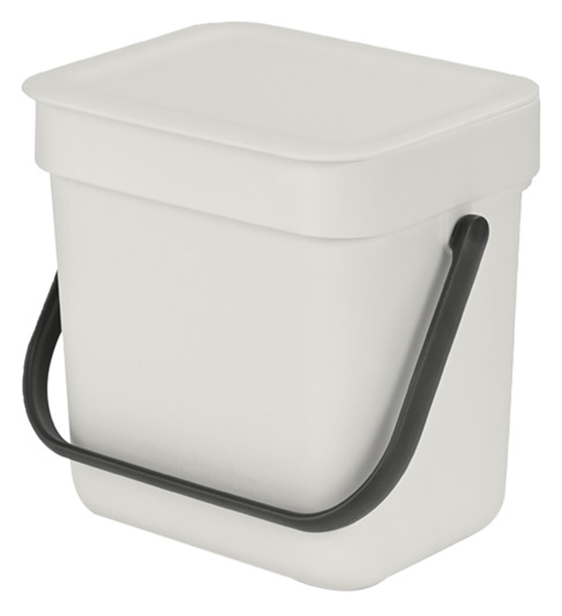 Entdecken Sie den BRABANTIA Abfallbehälter Sort&Go in light grey (3 Liter) – ideal für umweltbewusstes Abfallmanagement in Küche, Bad und Büro.