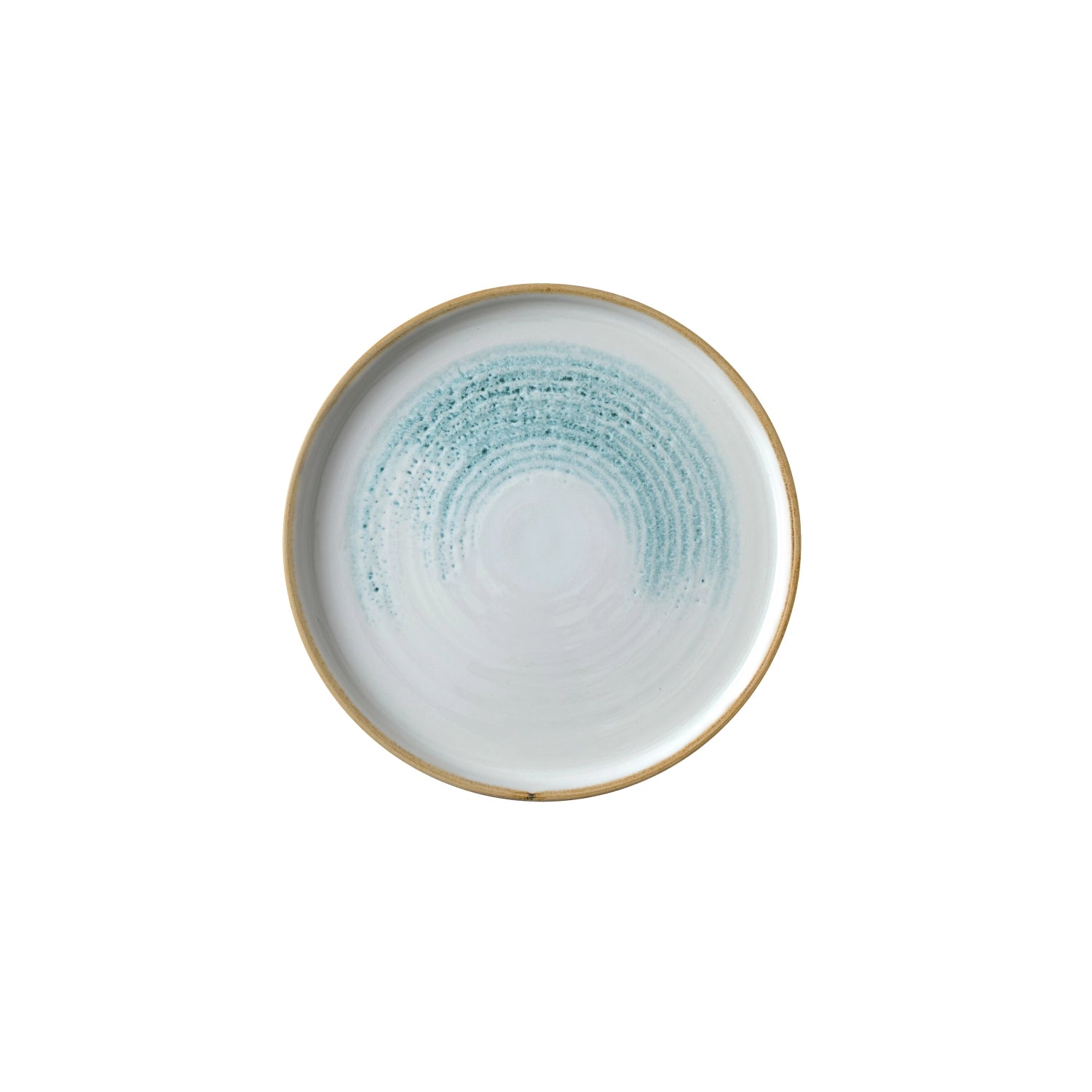 S.P. Homespun Accents Aquamarine Walled Plate 21cm