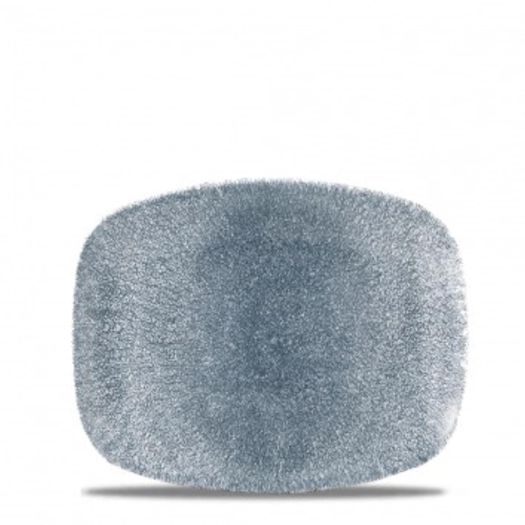 Die S.P. Raku Topaz Blue Platte von Churchill: Elegantes Porzellan mit kratzfester Raku-Glasur in tiefem Blau, ideal für jede Speise.